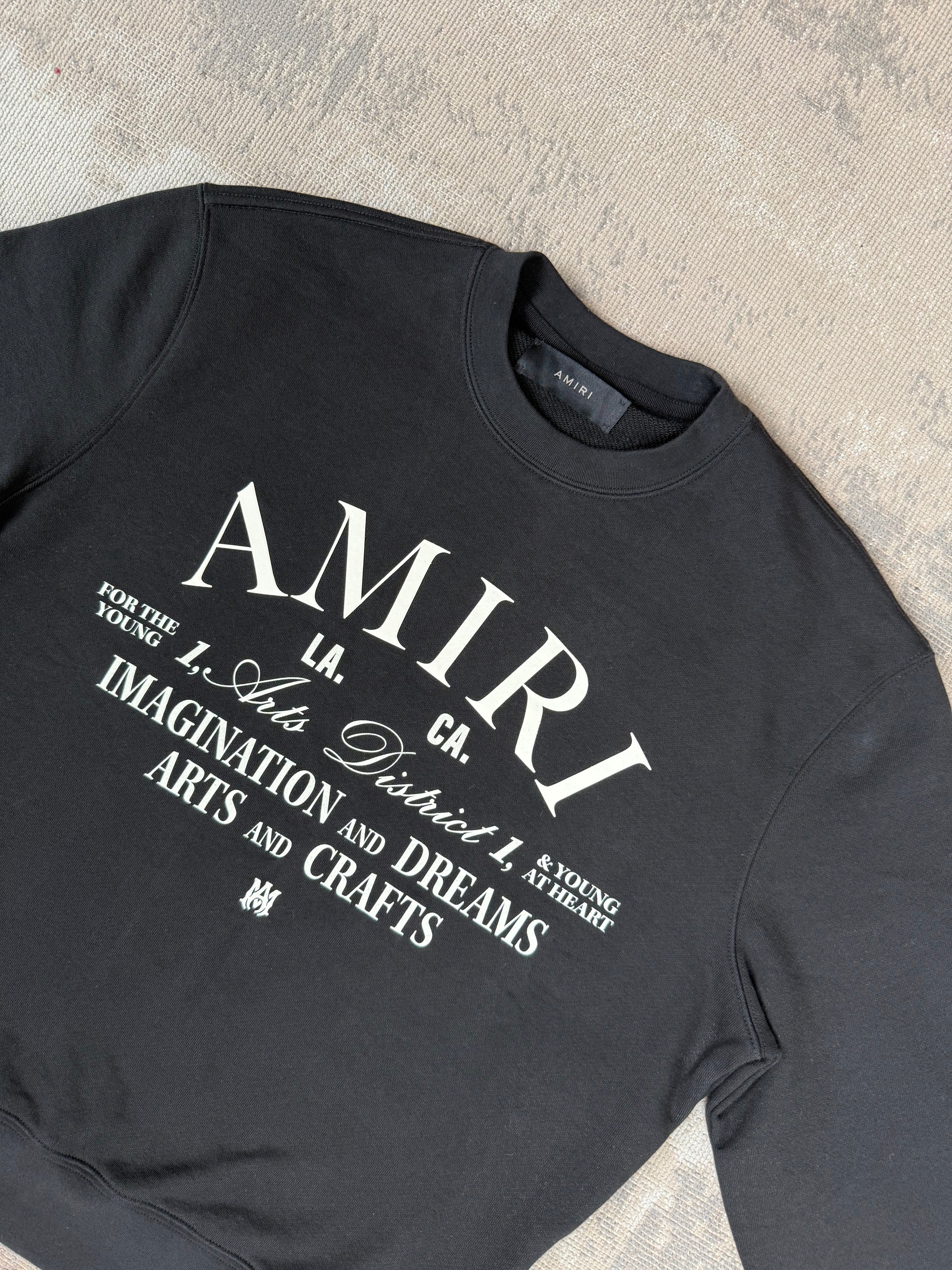 Amiri Art District Sweatshirt - Black (Unused) Amiri