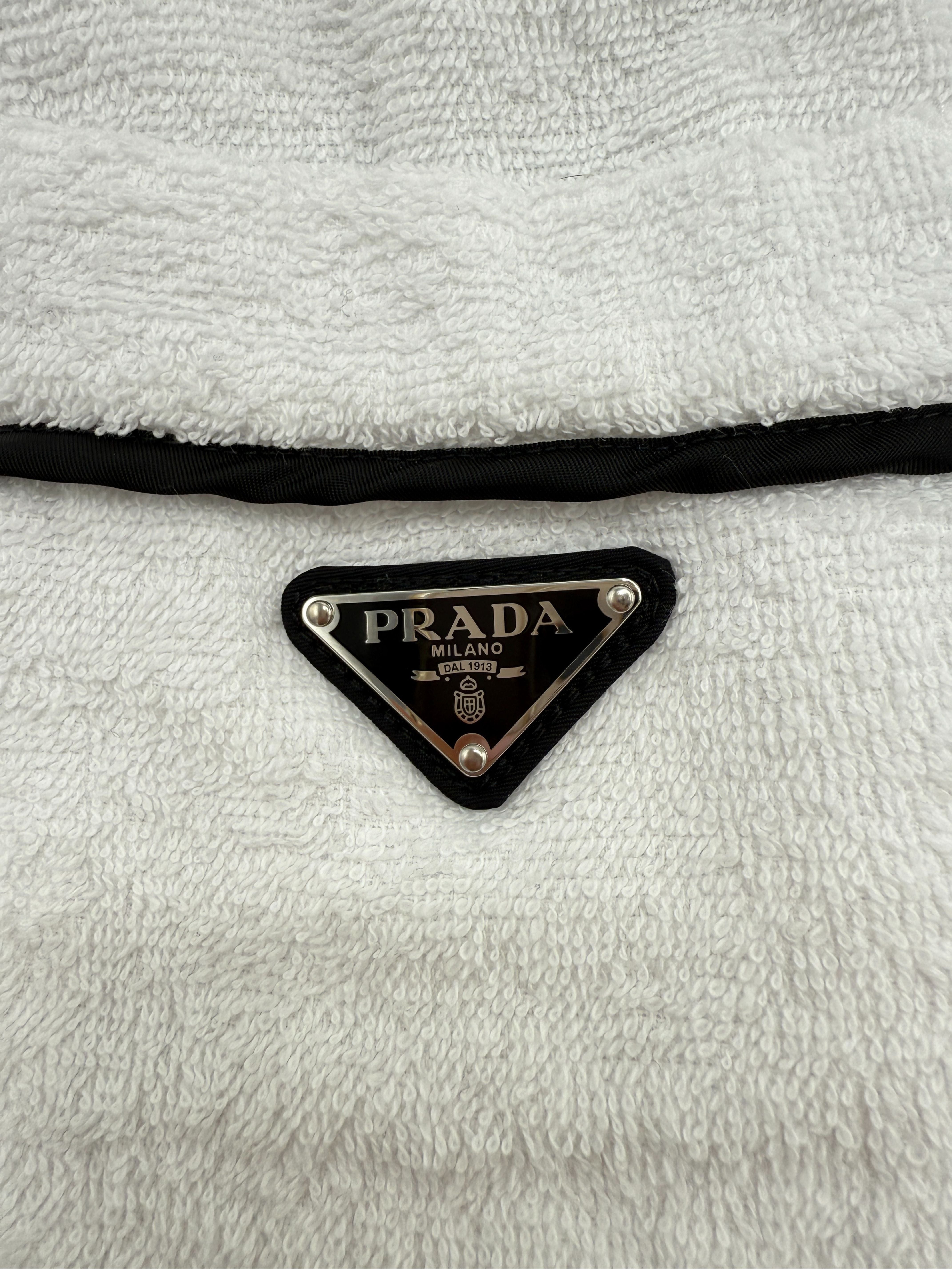 Prada Towel Plaque Shorts - White Prada