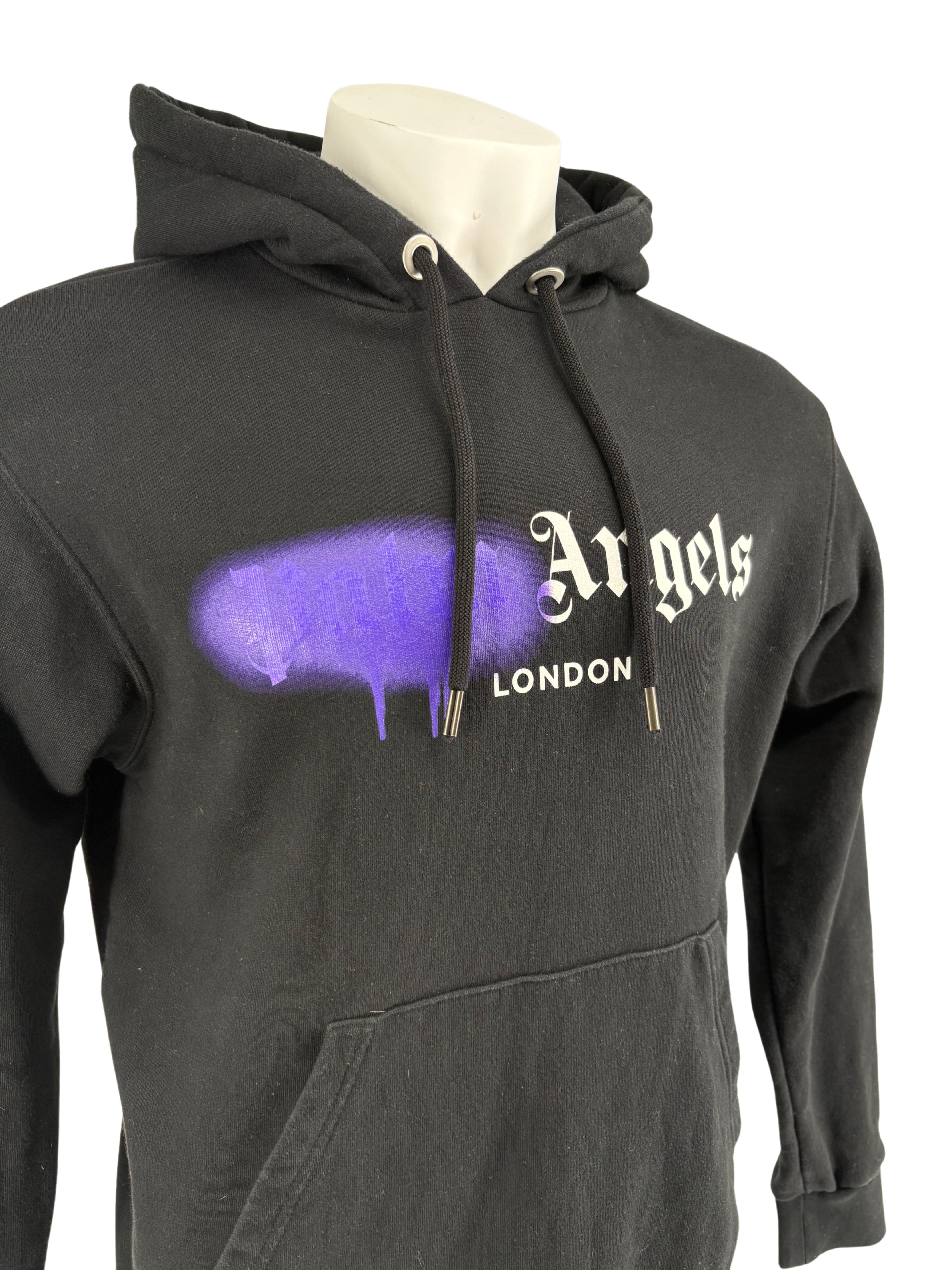 Palm Angels Spray London Hoodie - Black Palm Angels