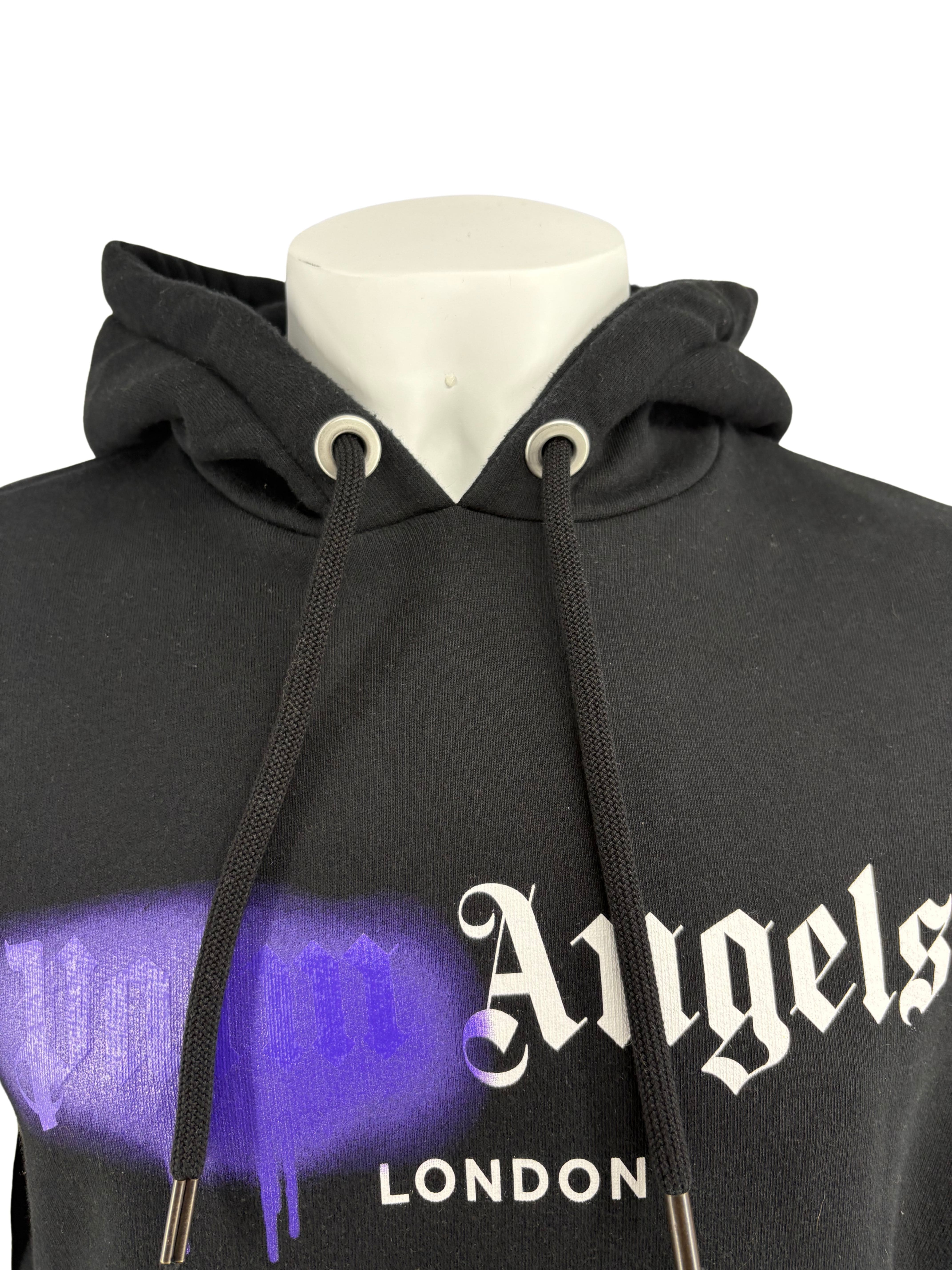 Palm Angels Spray London Hoodie - Black Palm Angels