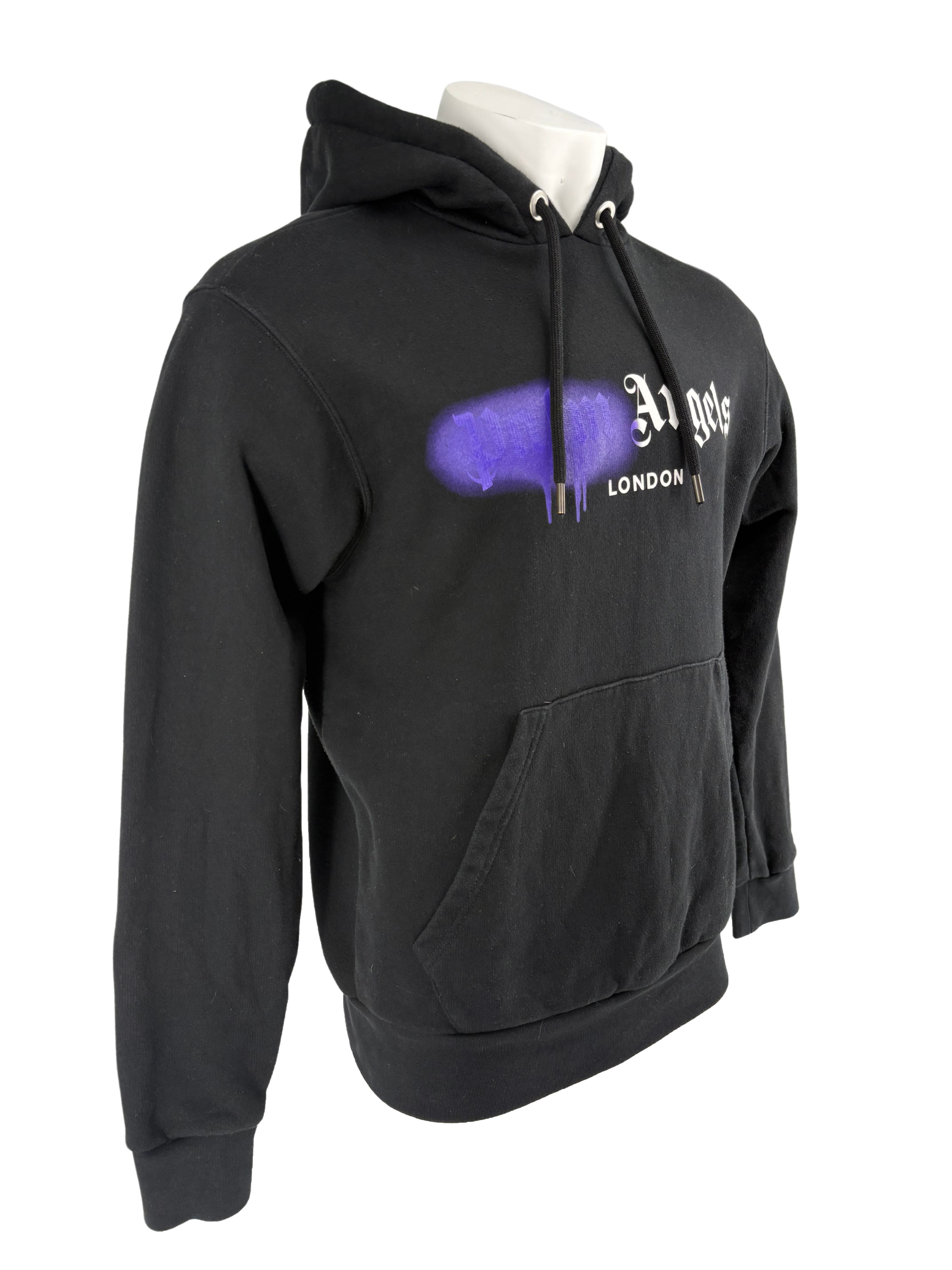 Palm Angels Spray London Hoodie - Black Palm Angels