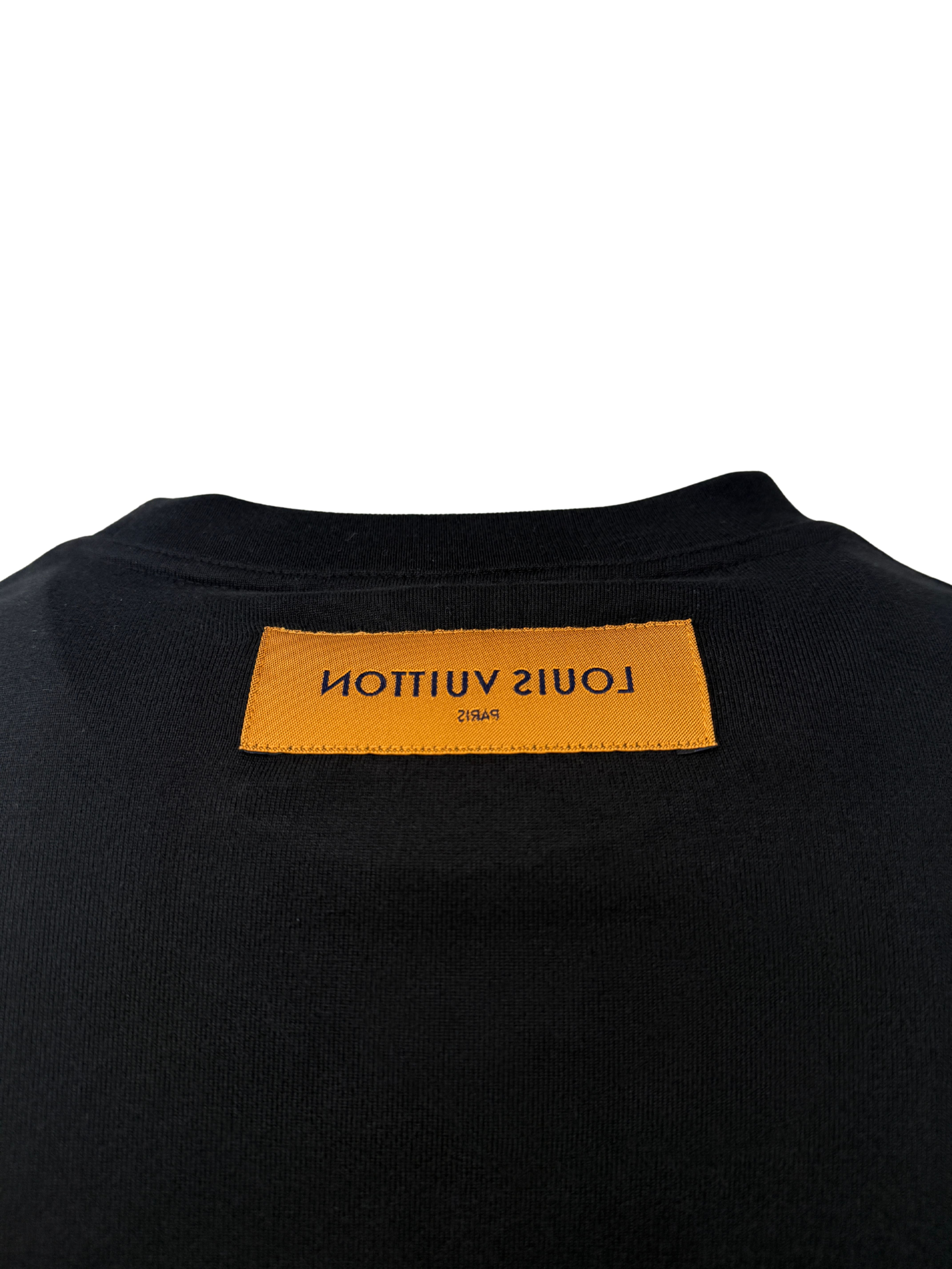 Louis Vuitton Embossed LV T-Shirt - Black (Unused) Louis Vuitton