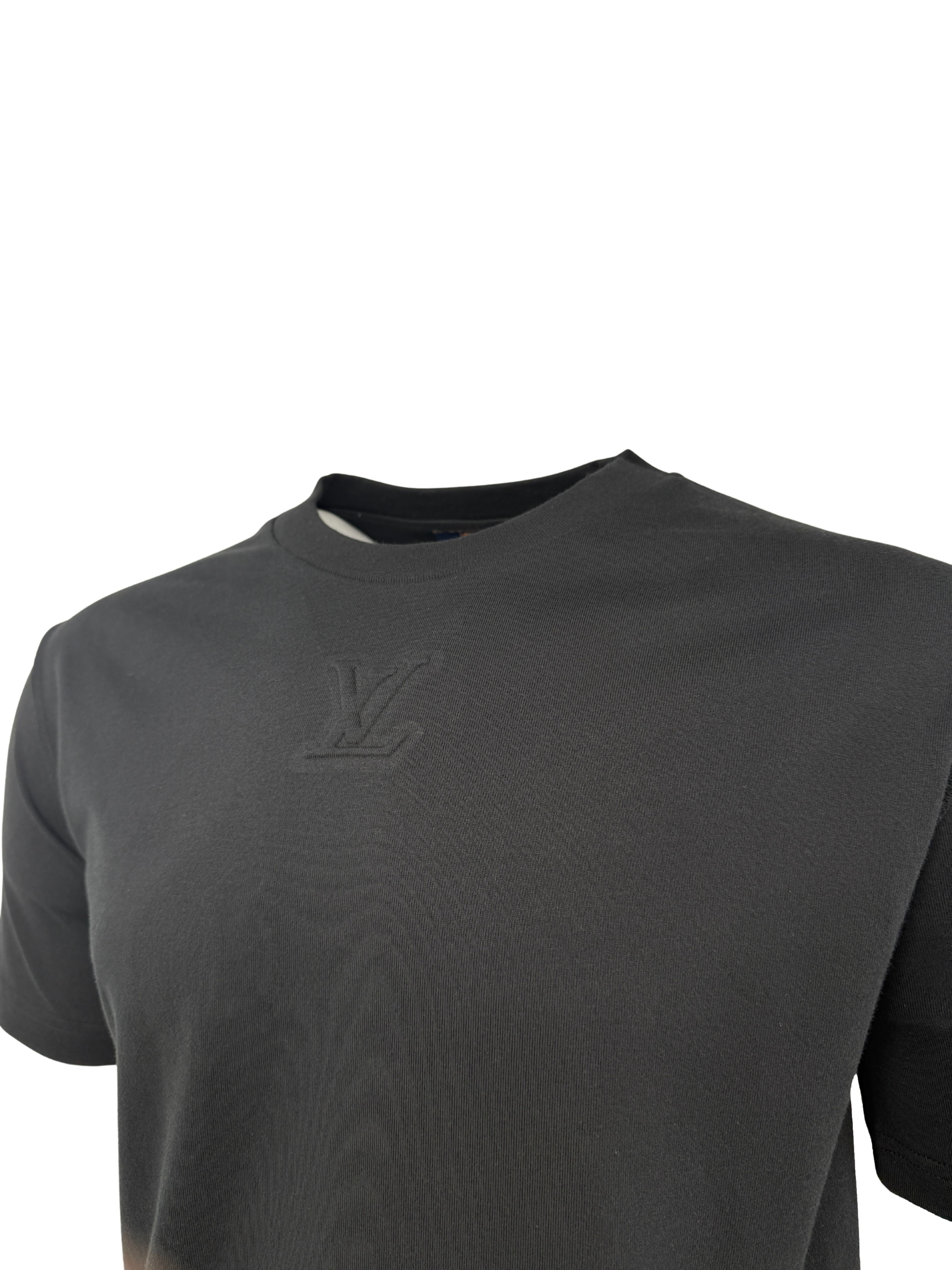 Louis Vuitton Embossed LV T-Shirt - Black (Unused) Louis Vuitton