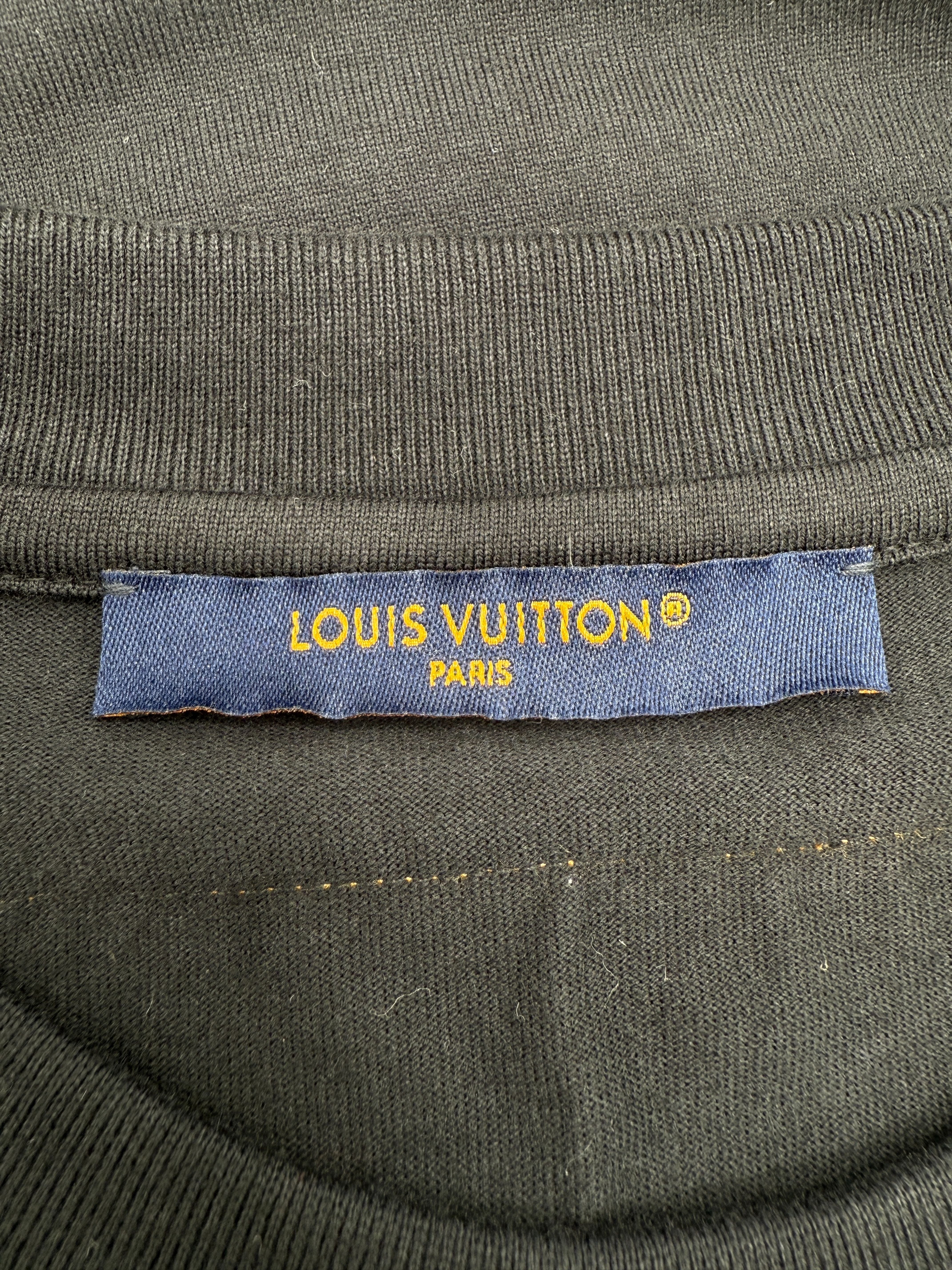 Louis Vuitton Embossed LV T-Shirt - Black (Unused) Louis Vuitton
