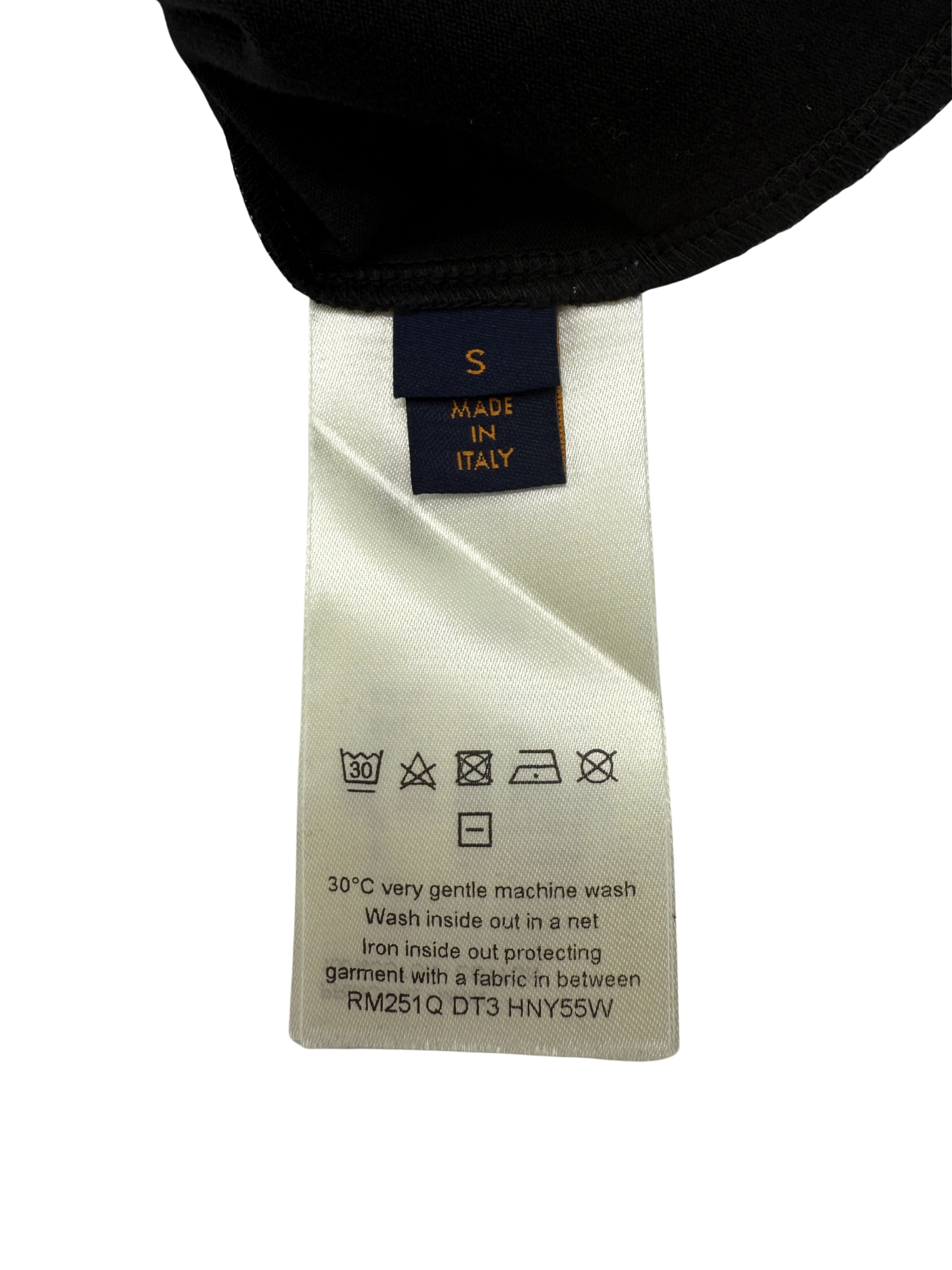 Louis Vuitton Embossed LV T-Shirt - Black (Unused) Louis Vuitton