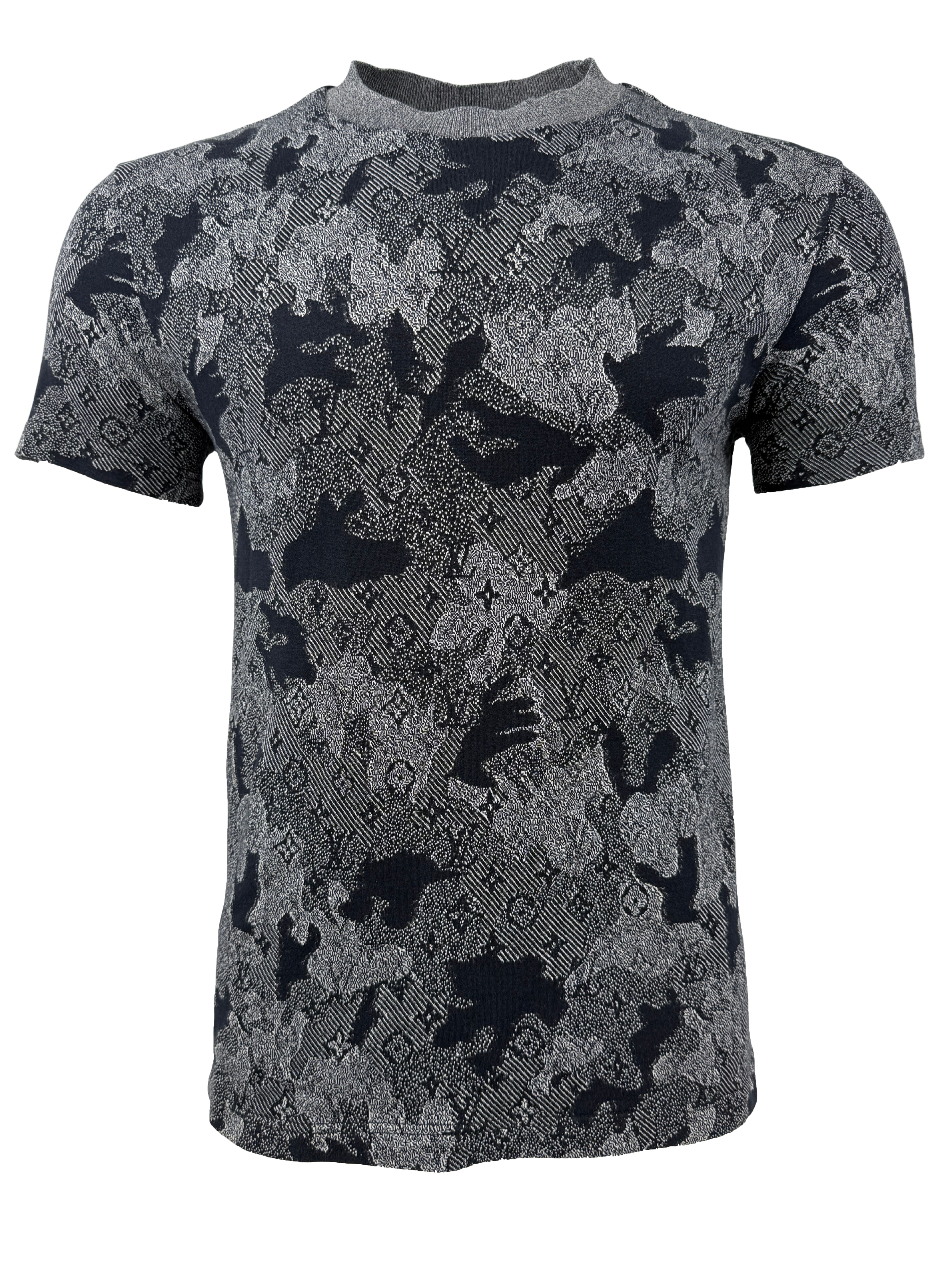 Louis Vuitton Monogram Camouflage T-shirt - Grey