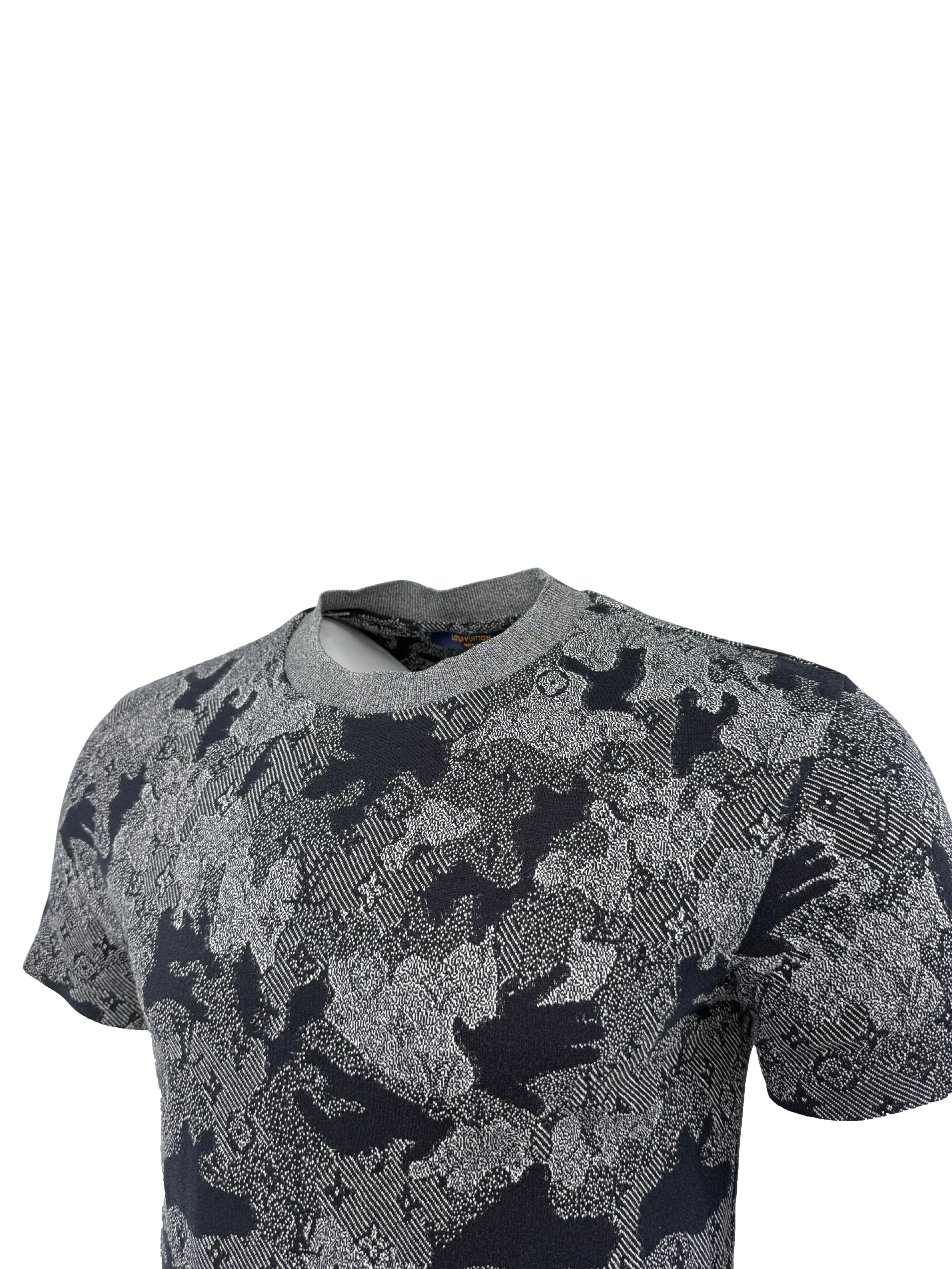 Louis Vuitton Monogram Camouflage T-shirt - Grey