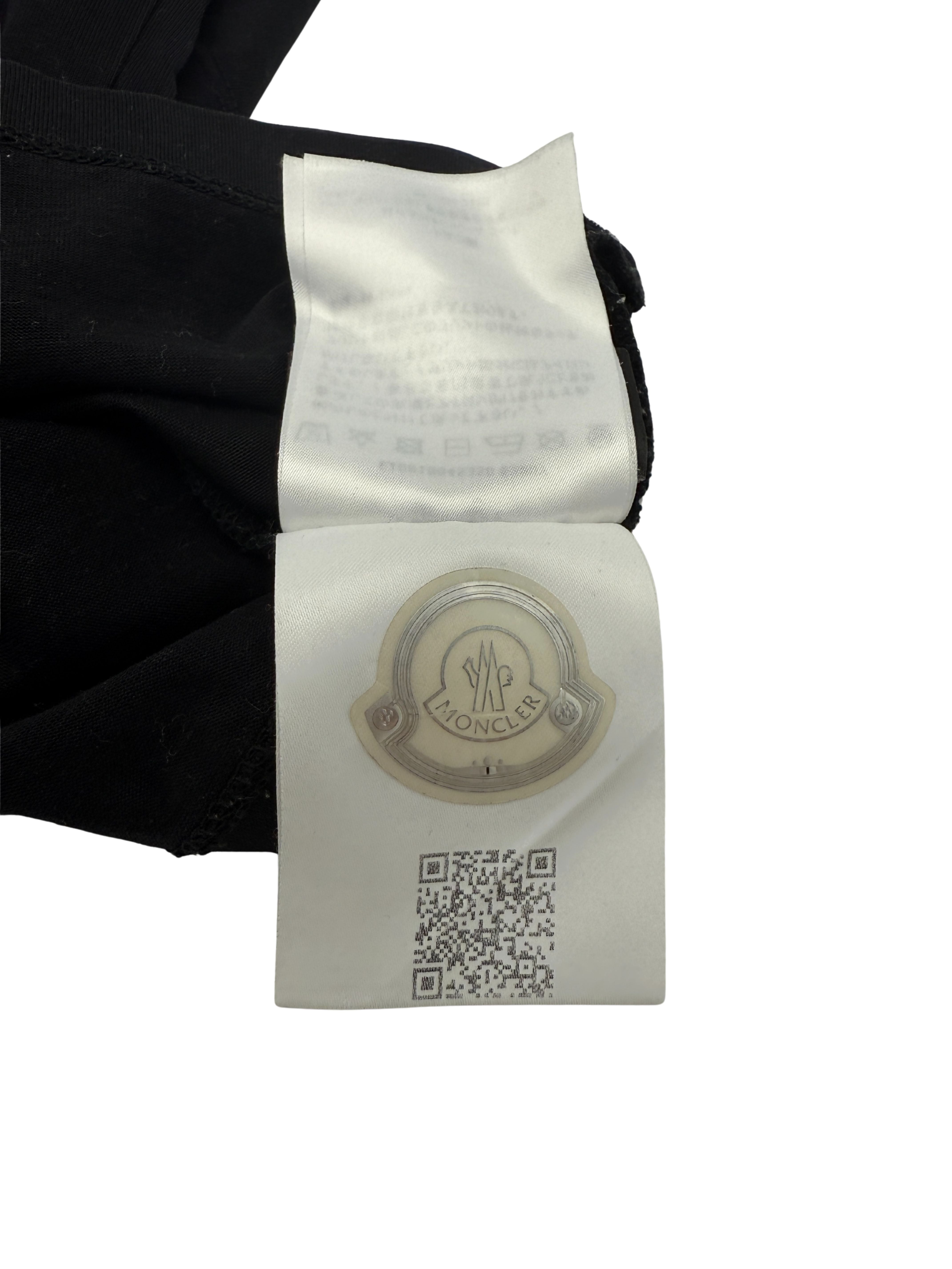 Moncler Logo Cotton T-Shirt - Black Moncler