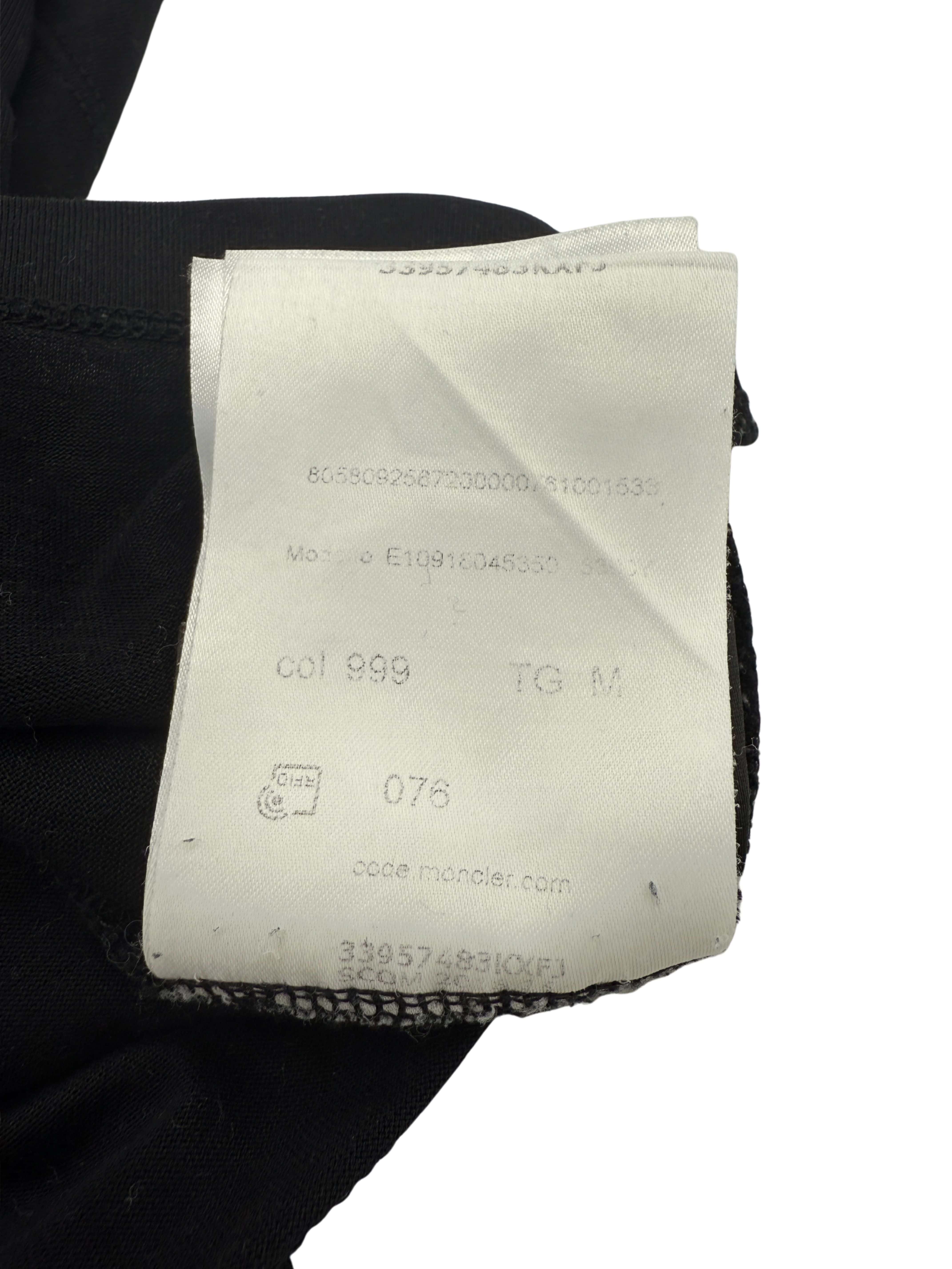 Moncler Logo Cotton T-Shirt - Black Moncler