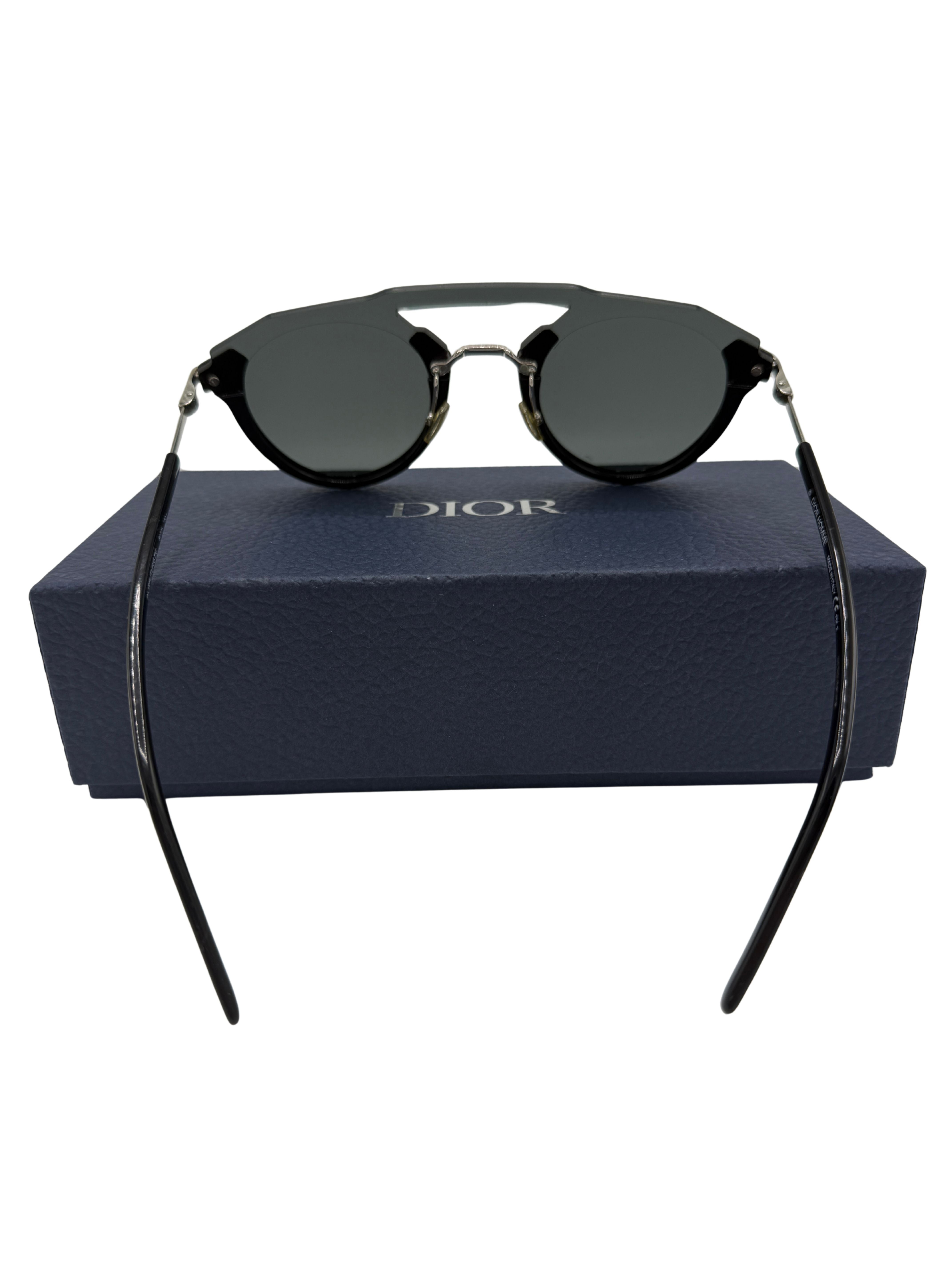 Dior Homme Futuristic Aviator Sunglasses - Black Dior