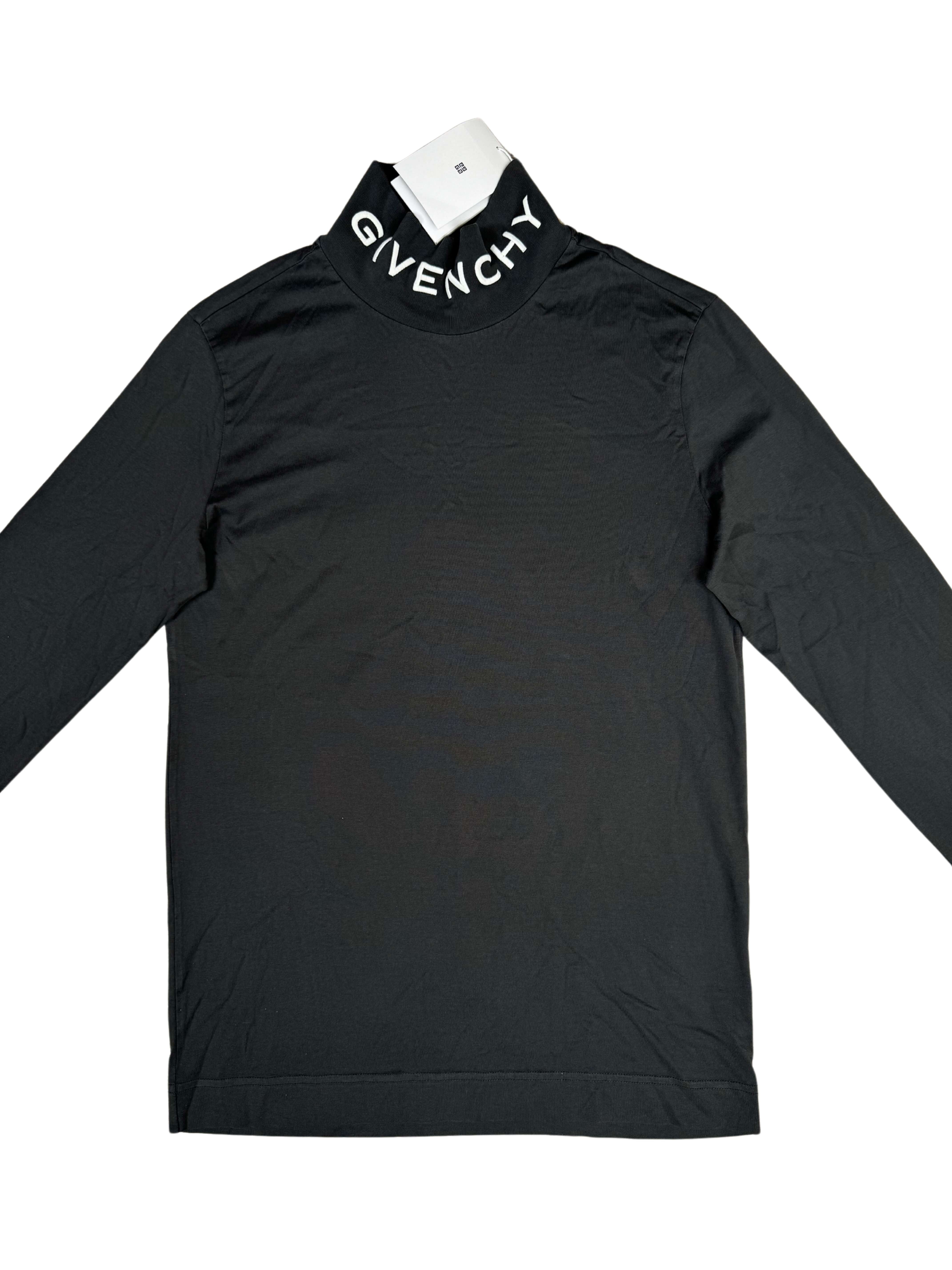 Givenchy Embroidered Cotton Turtleneck - Grey (Unused)
