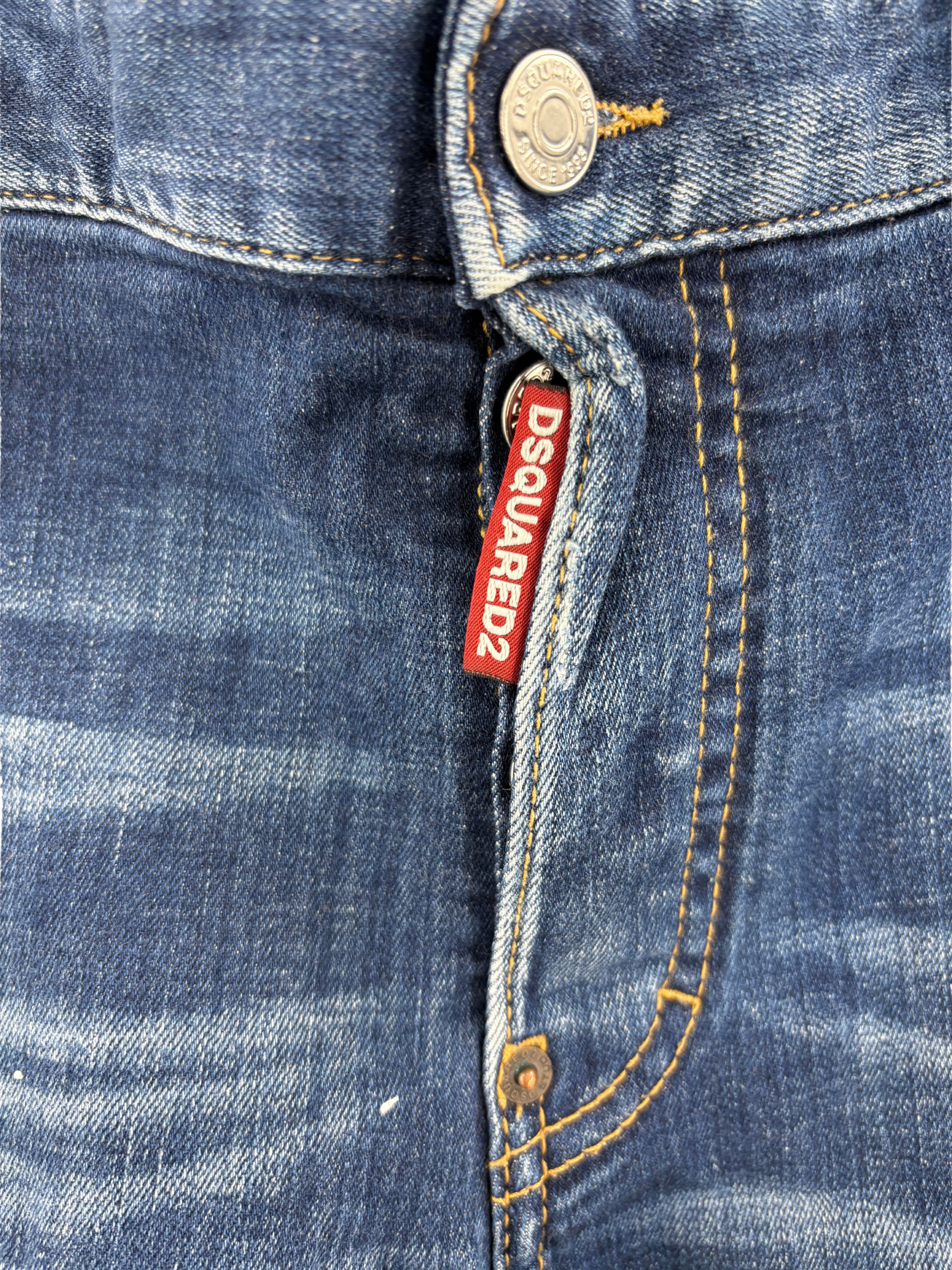 Dsquared2 Distressed Cool Guy Jeans - Navy Dsquared2