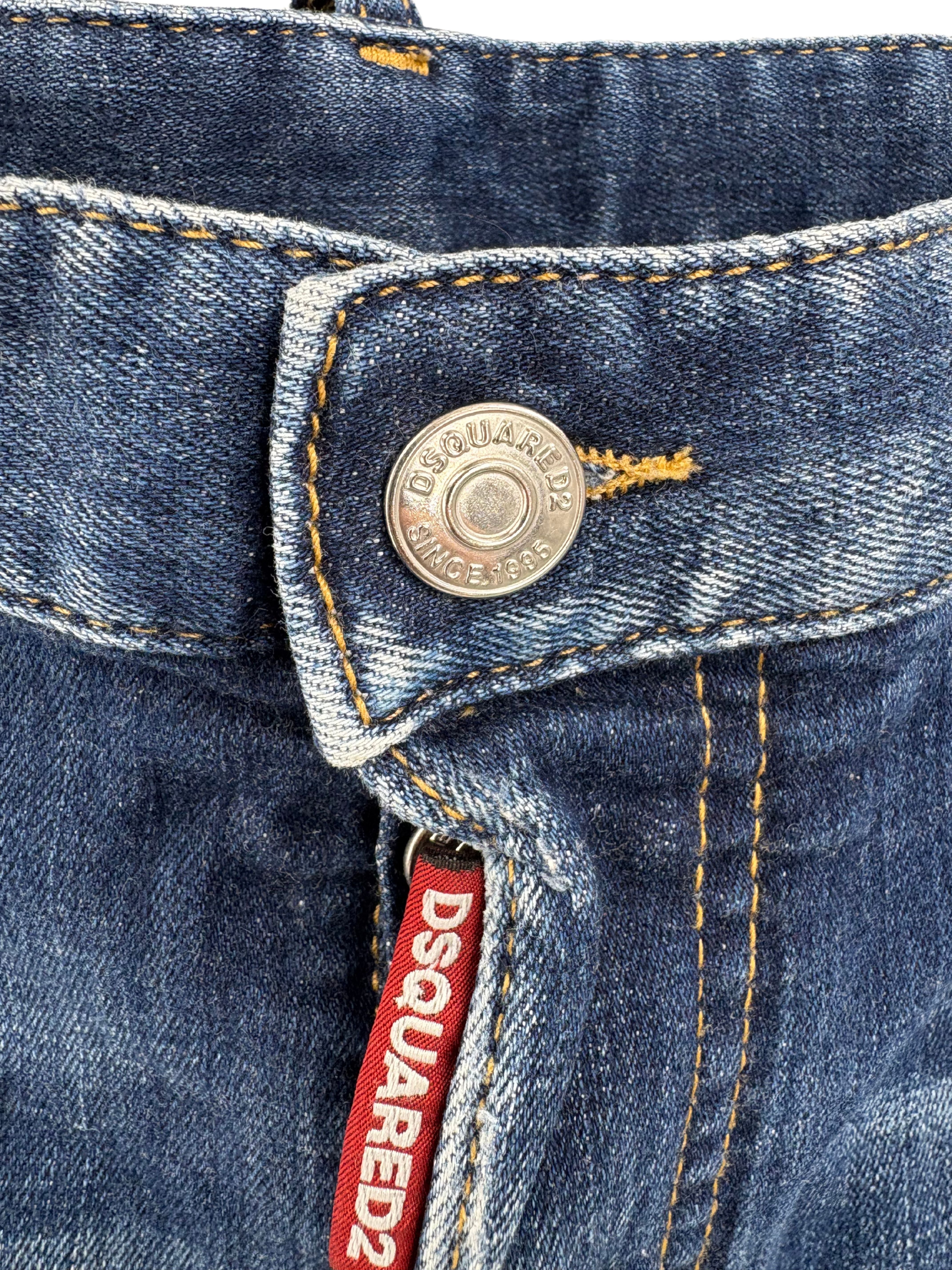 Dsquared2 Distressed Cool Guy Jeans - Navy Dsquared2