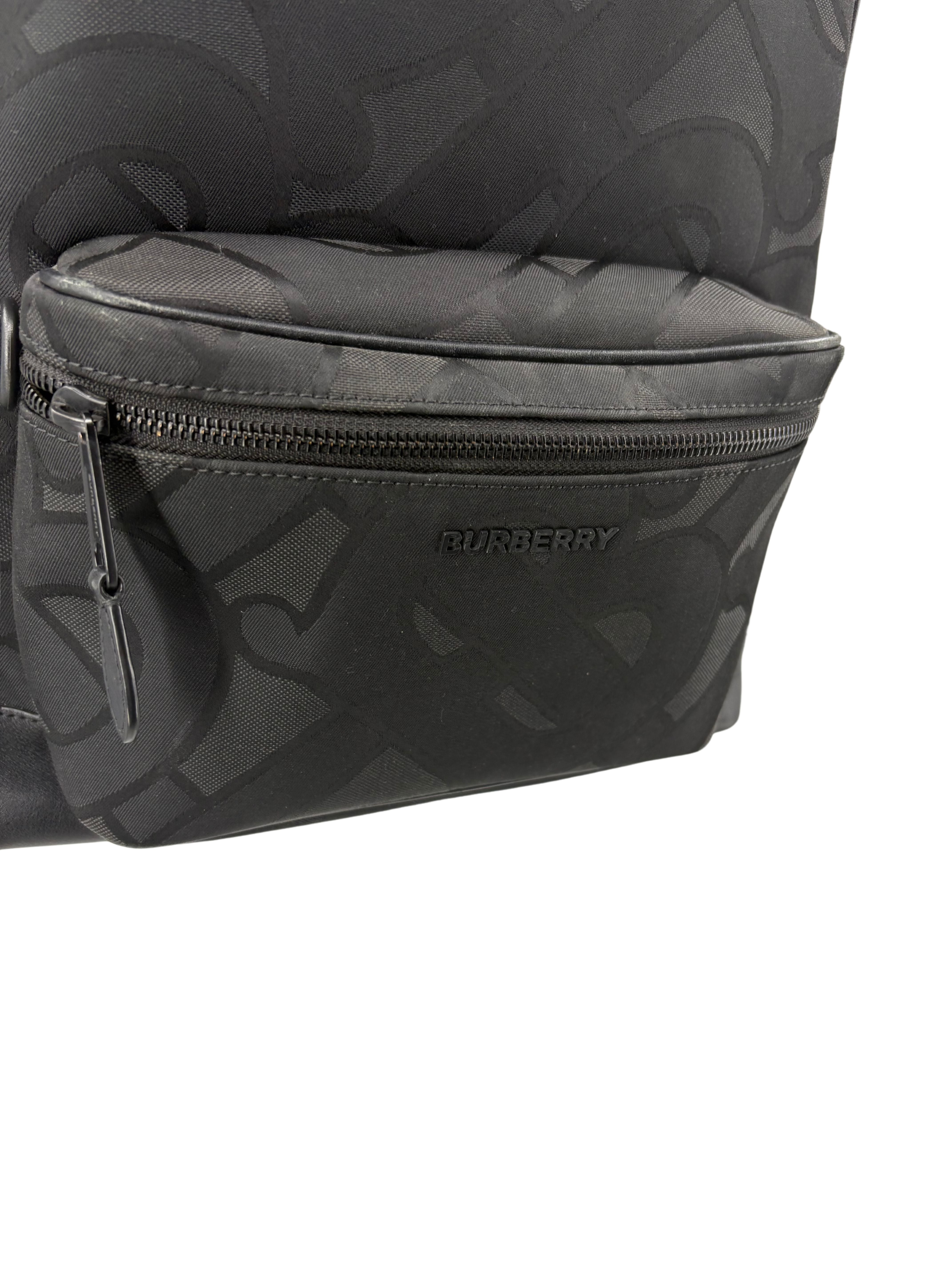 Burberry Monogram Backpack - Black Burberry