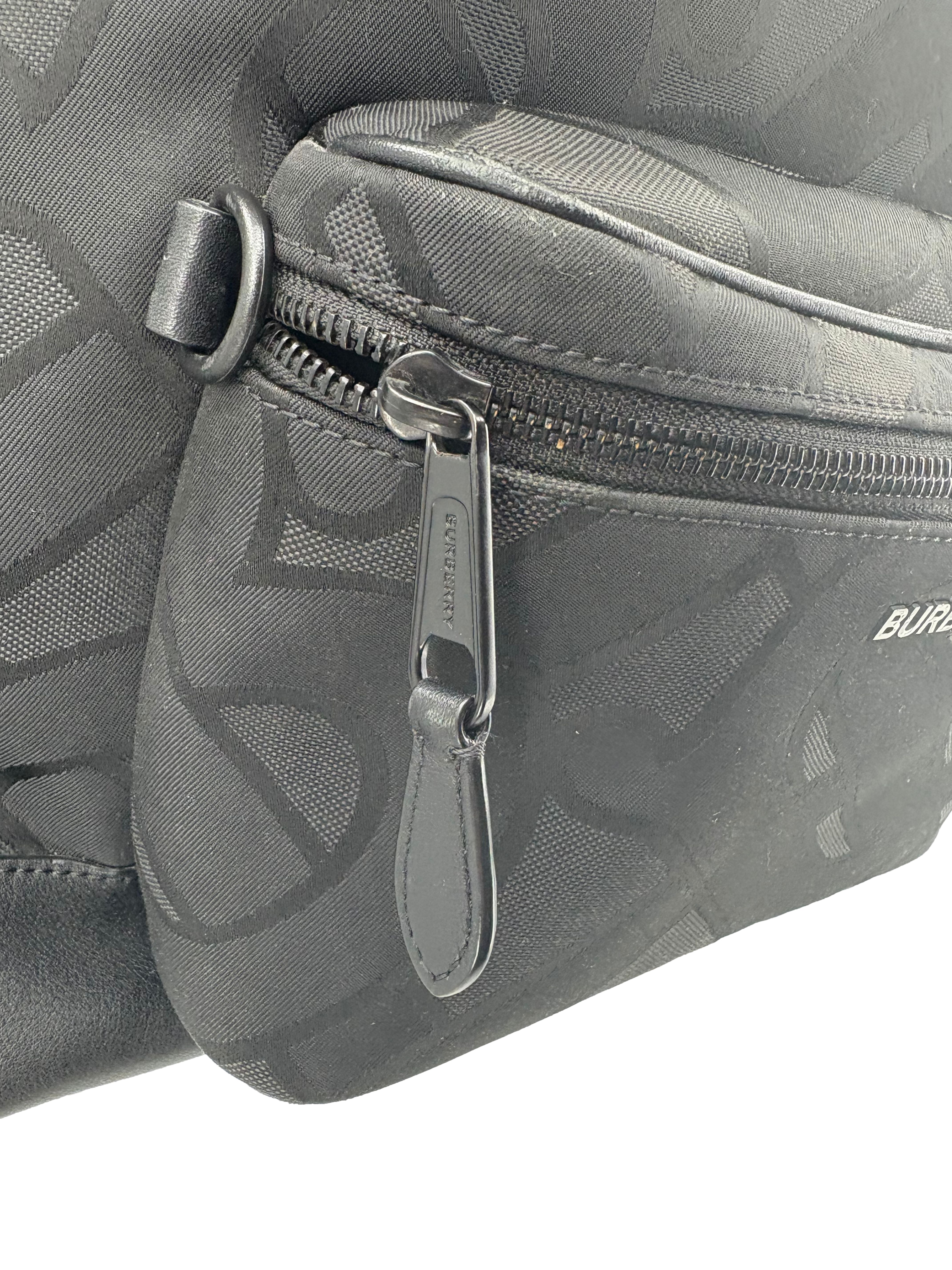 Burberry Monogram Backpack - Black Burberry