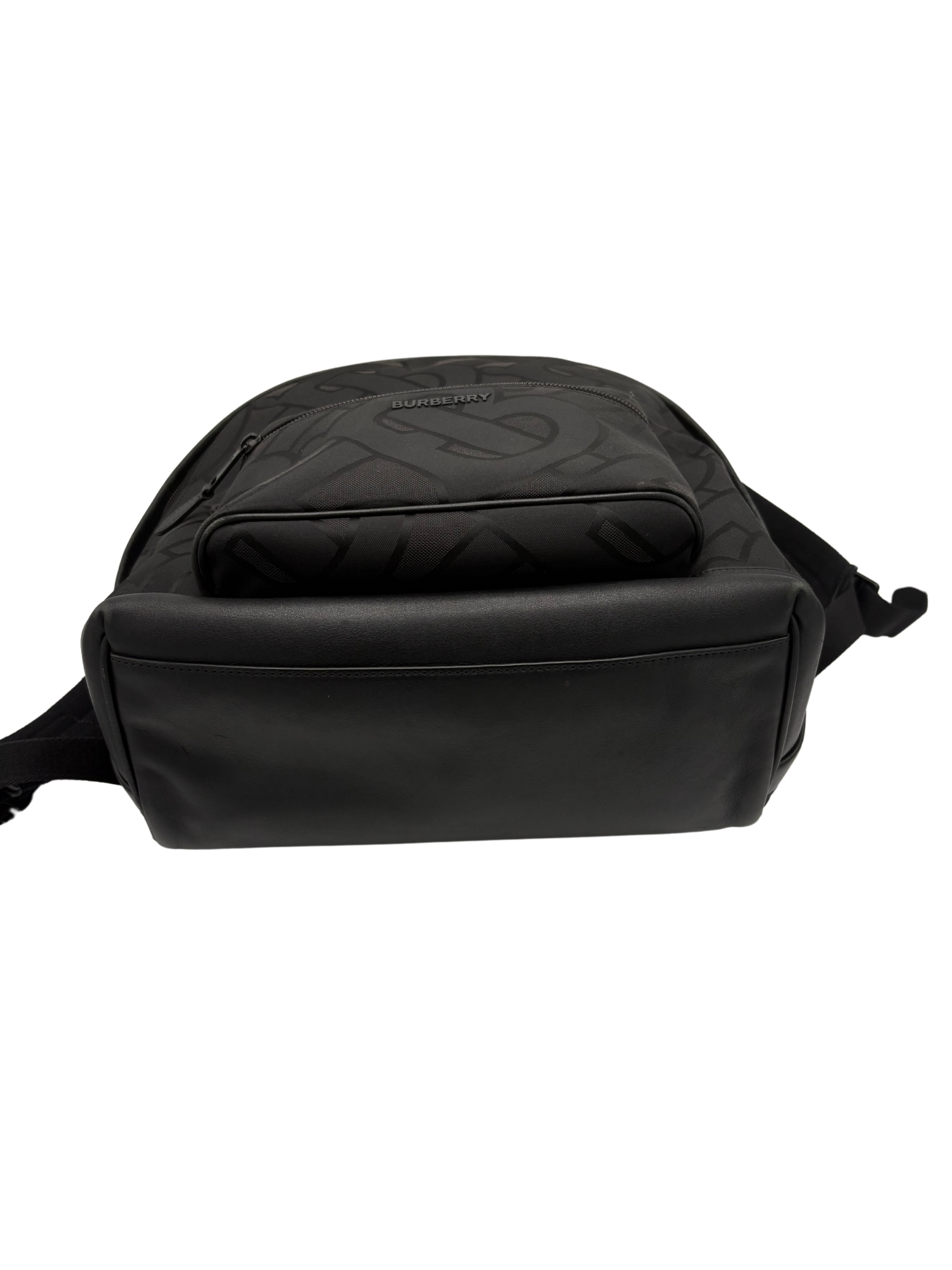 Burberry Monogram Backpack - Black Burberry