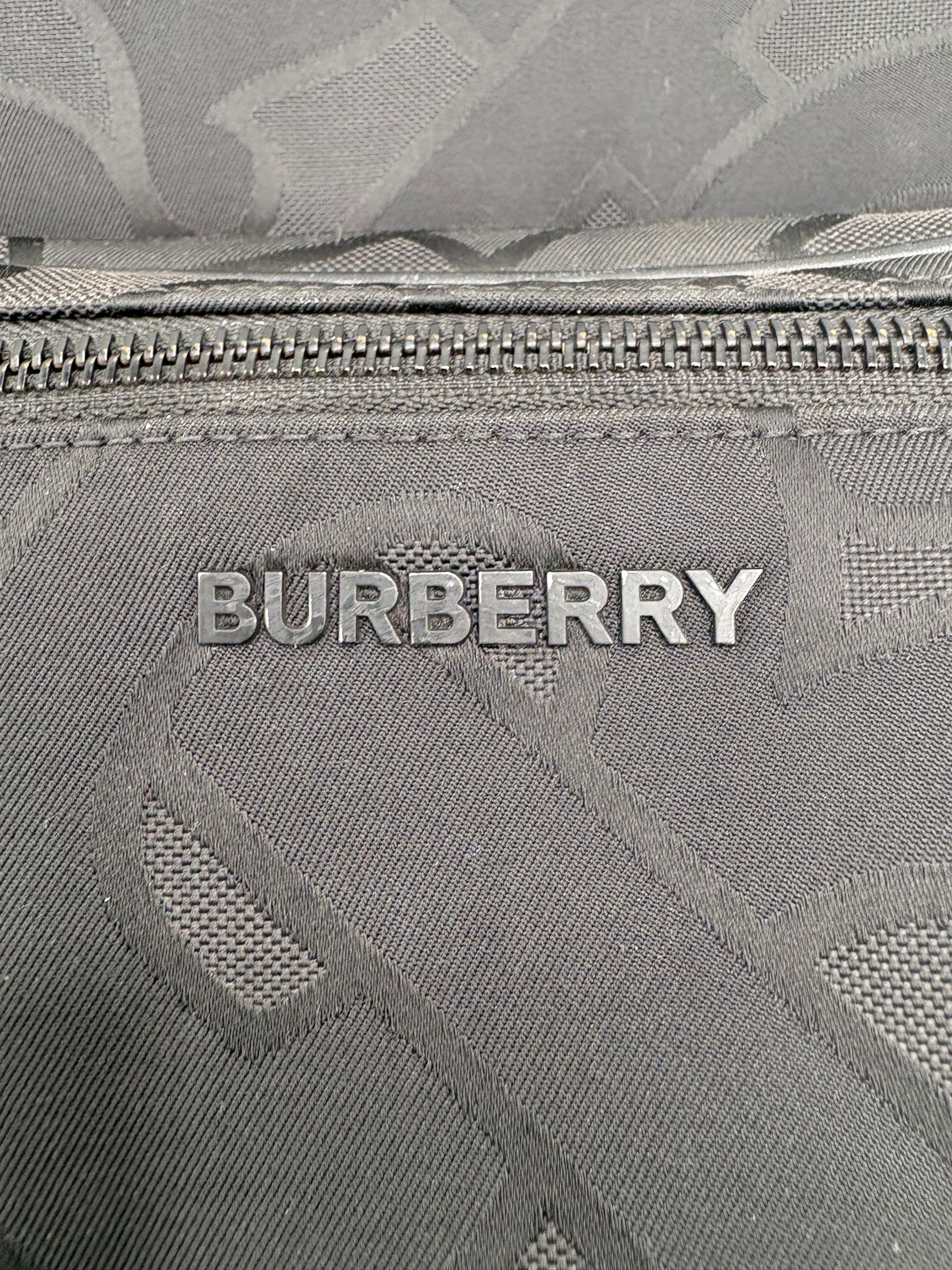 Burberry Monogram Backpack - Black Burberry