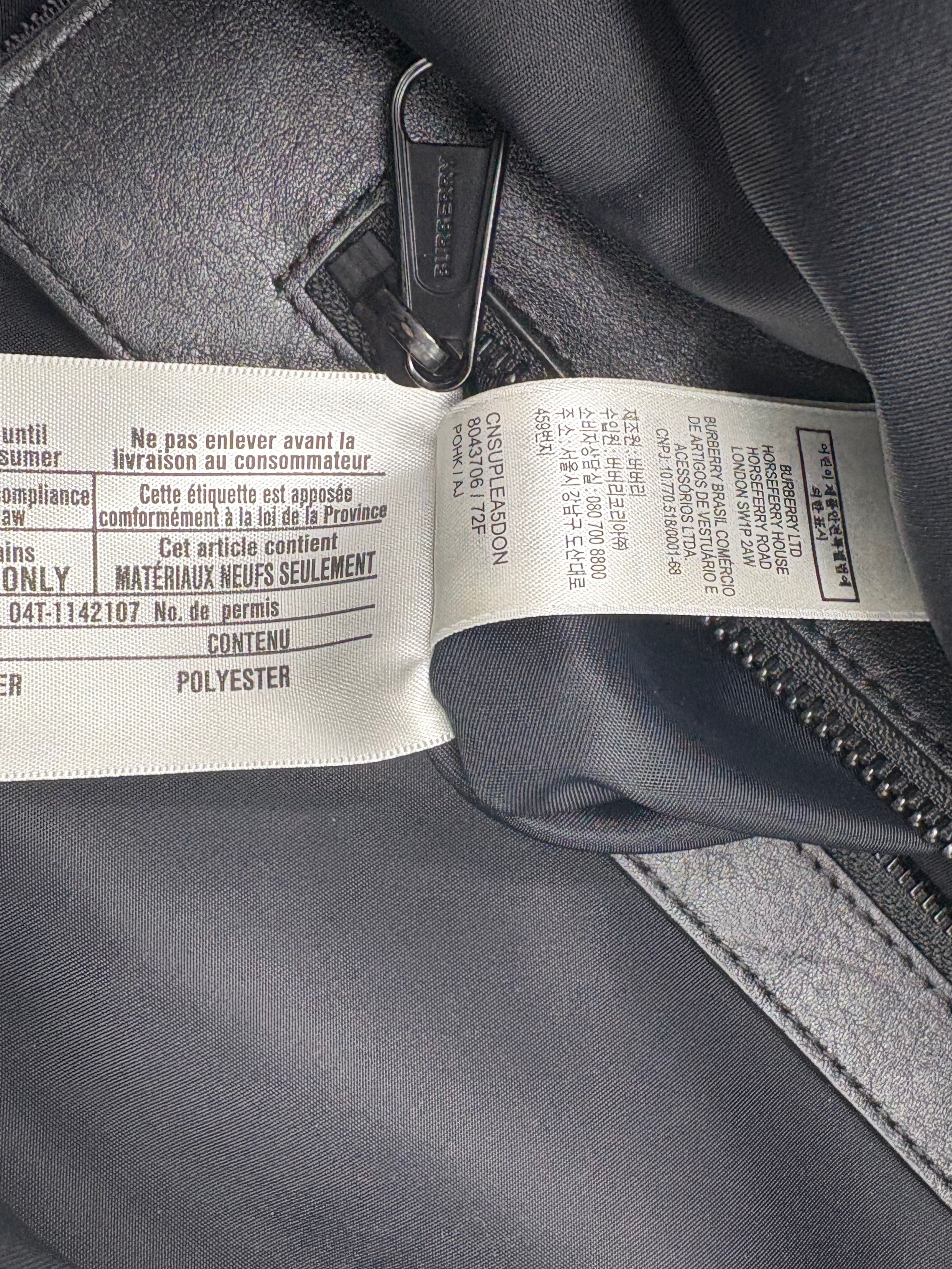 Burberry Monogram Backpack - Black Burberry