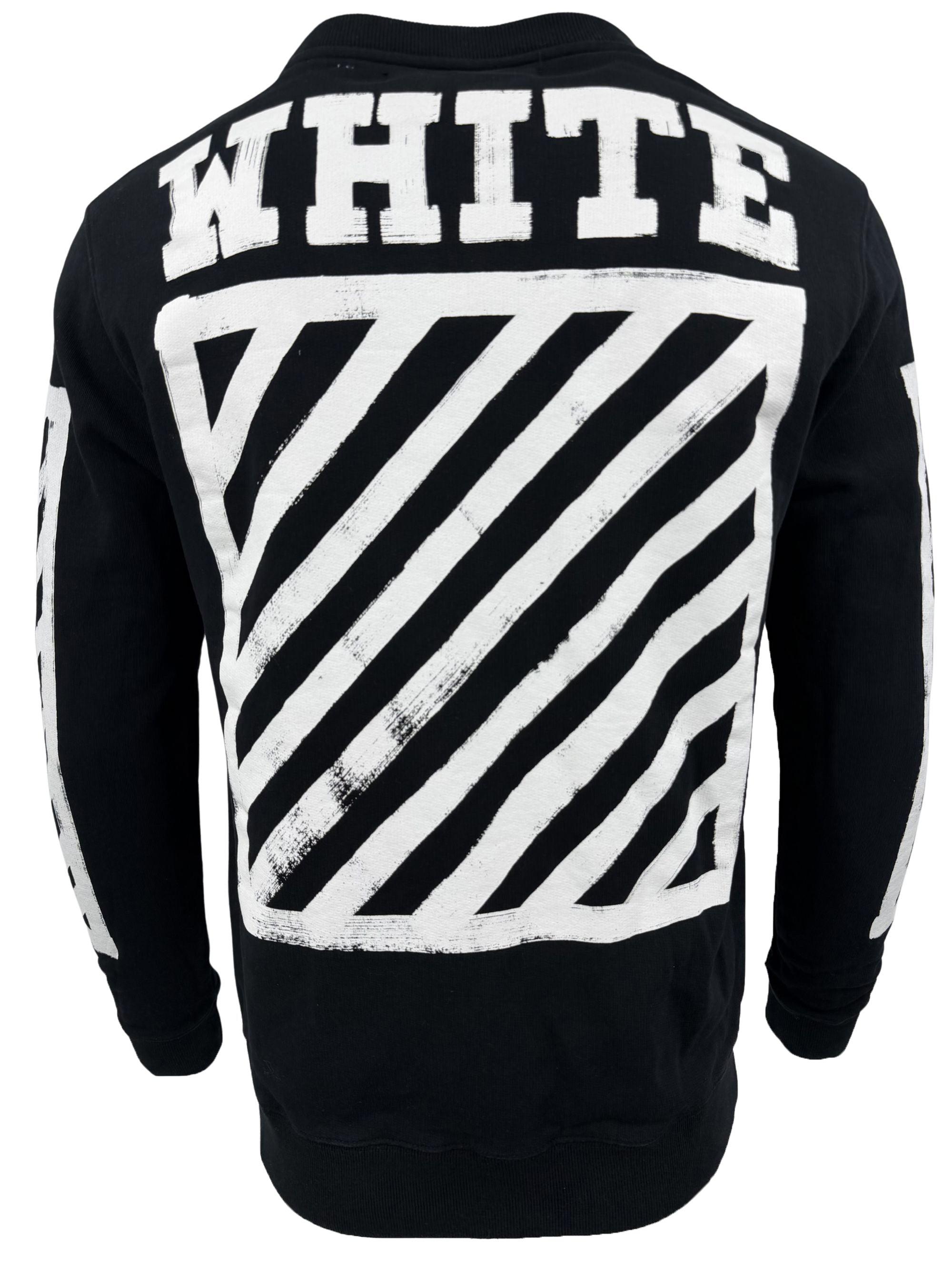 Off-White Diagonal Logo Sweatshirt - Black Off-White