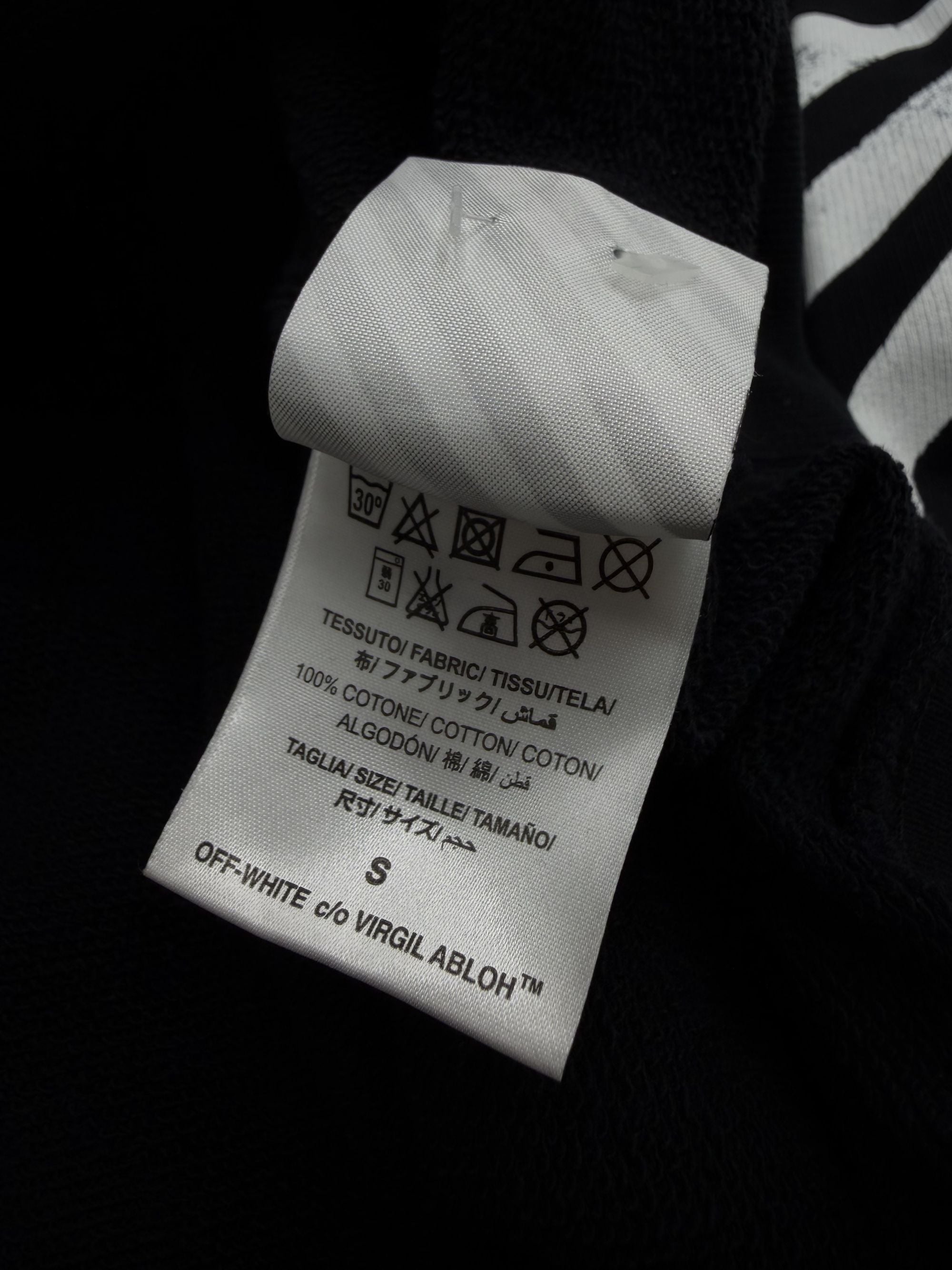 Off-White Diagonal Logo Sweatshirt - Black Off-White