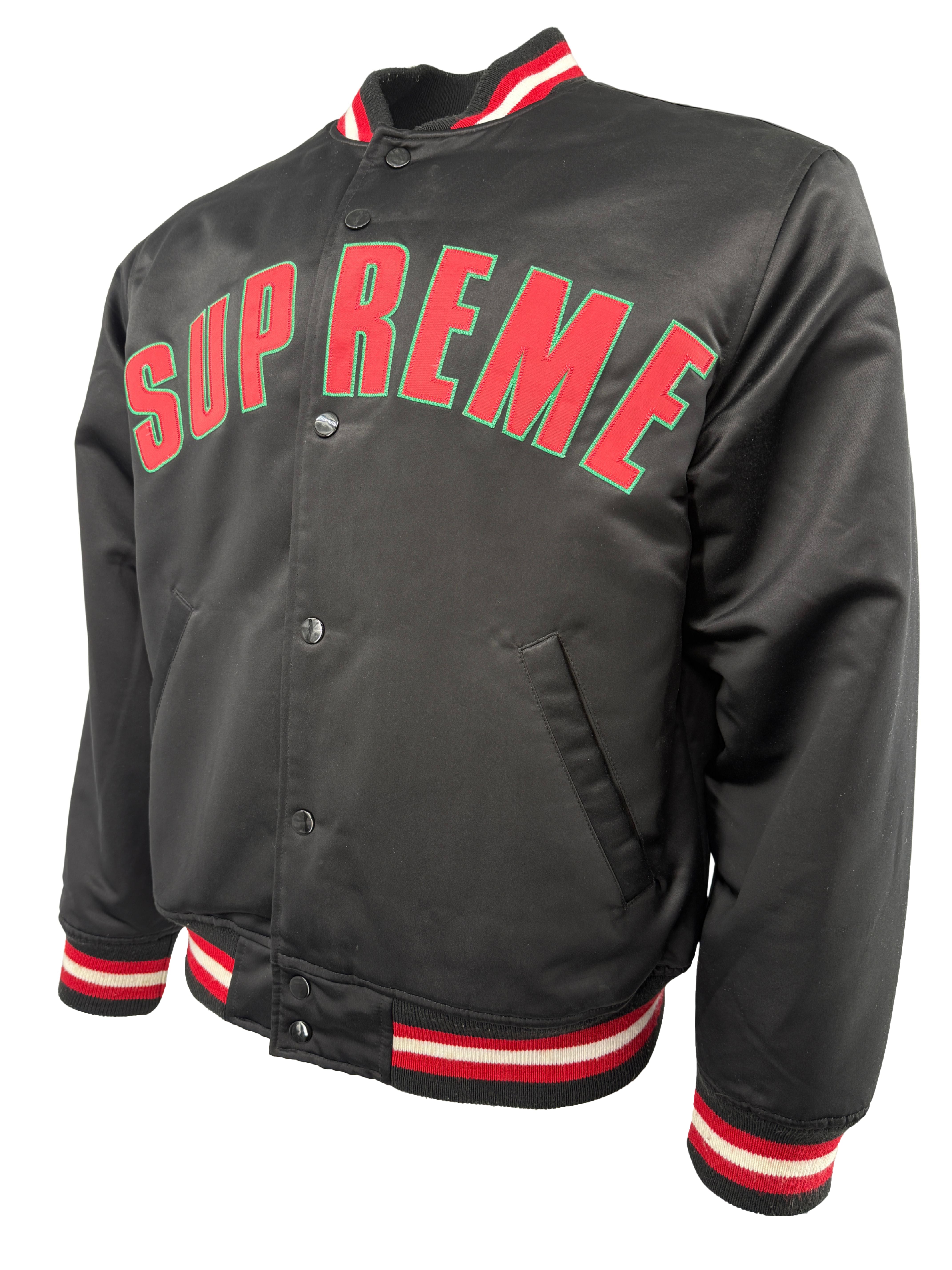 Supreme Mitchell & Ness Varsity Jacket - Black Supreme