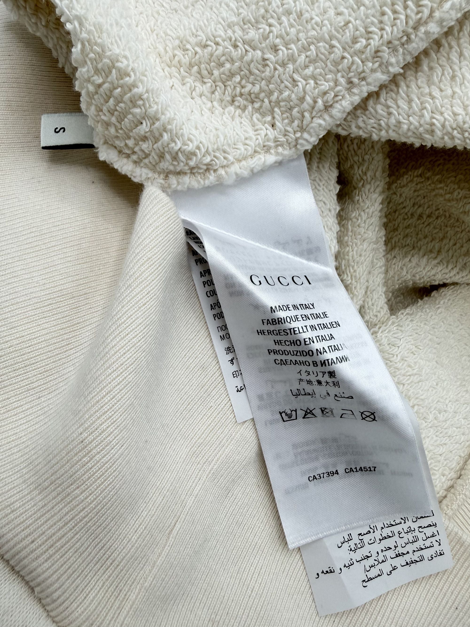 Gucci Manifesto Mask Graphic Hoodie - Cream