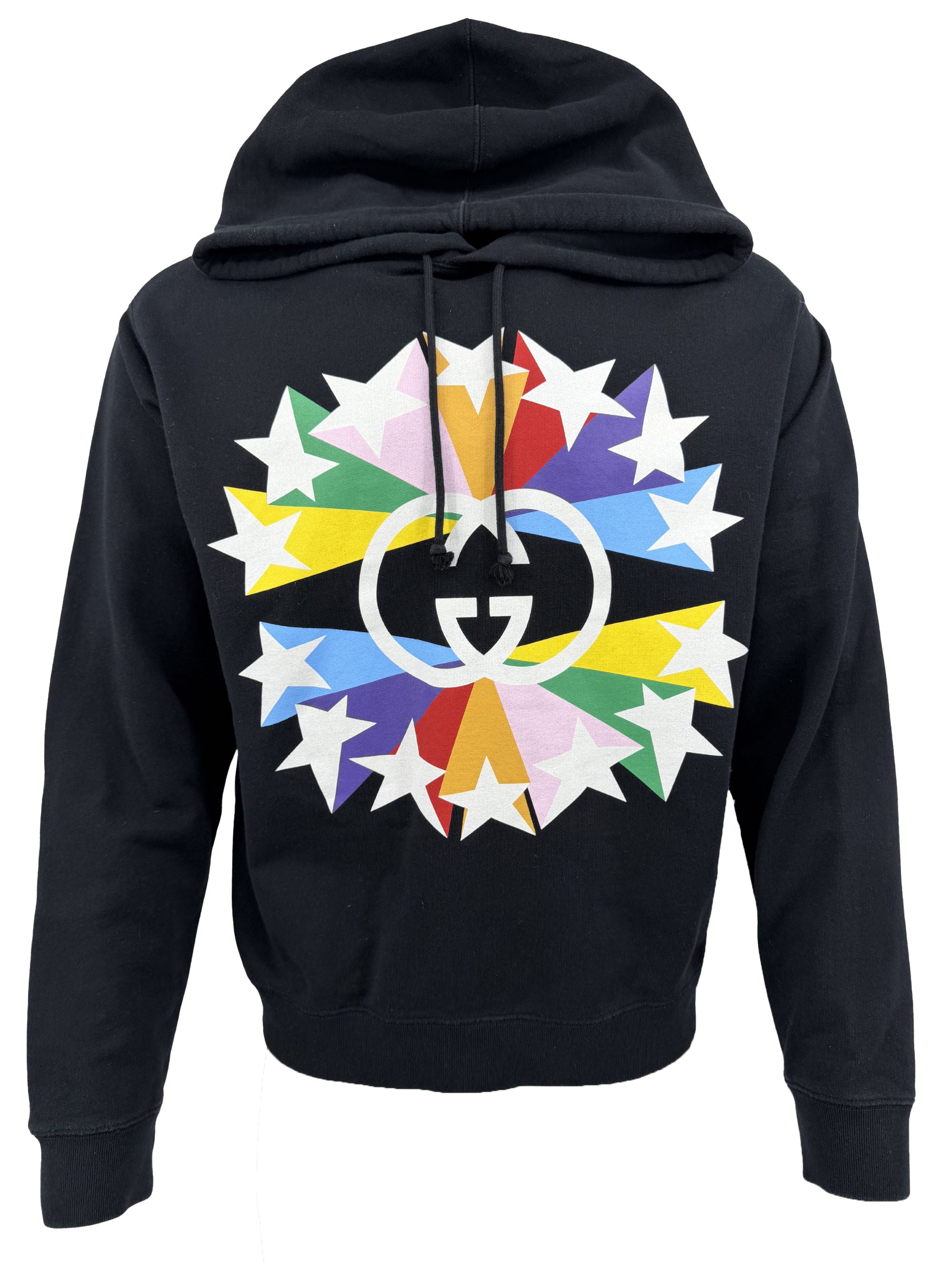Gucci Interlocking G Star Hoodie - Black Gucci
