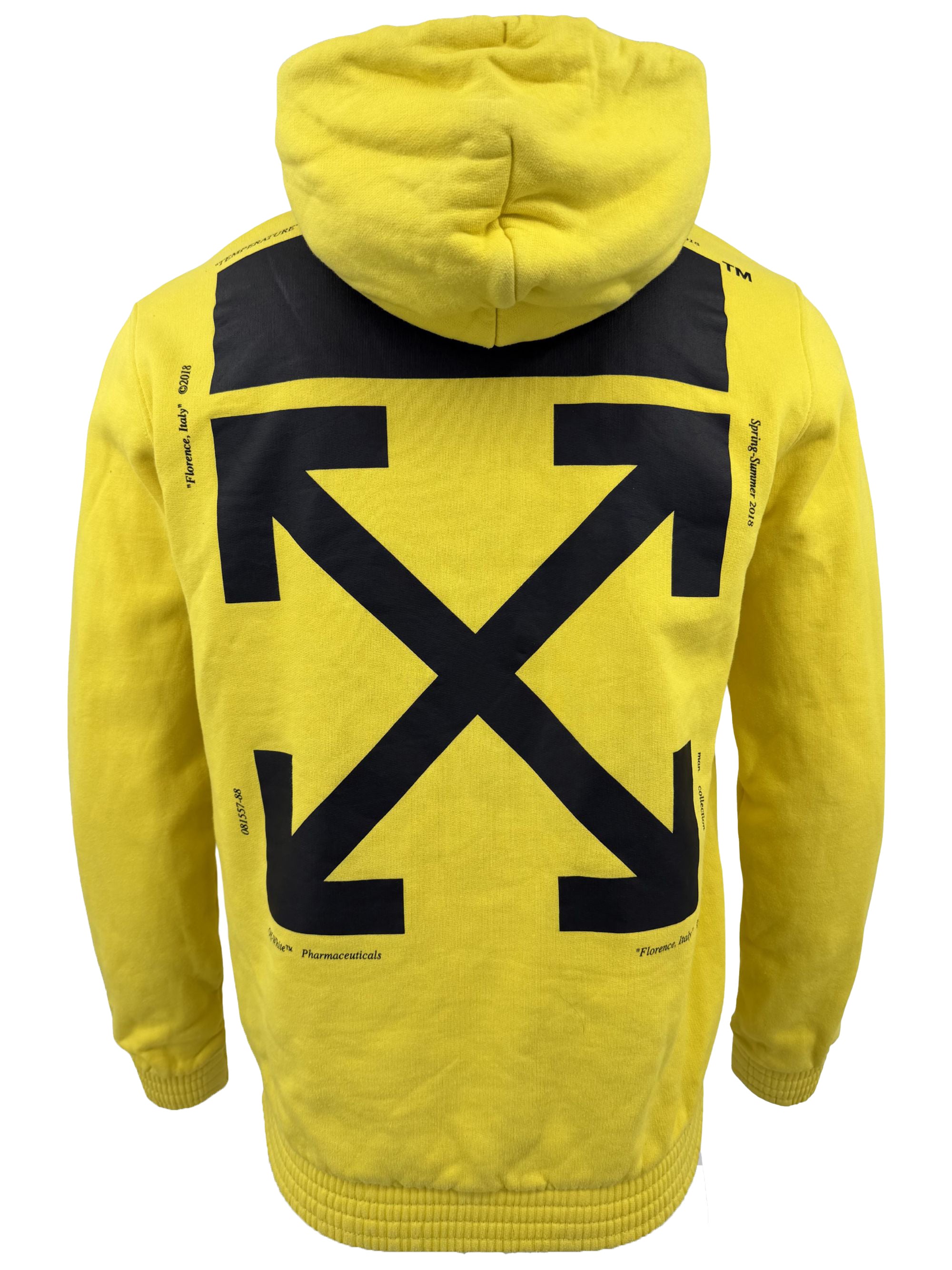 Off-White Hands Graphic Hoodie - Yellow