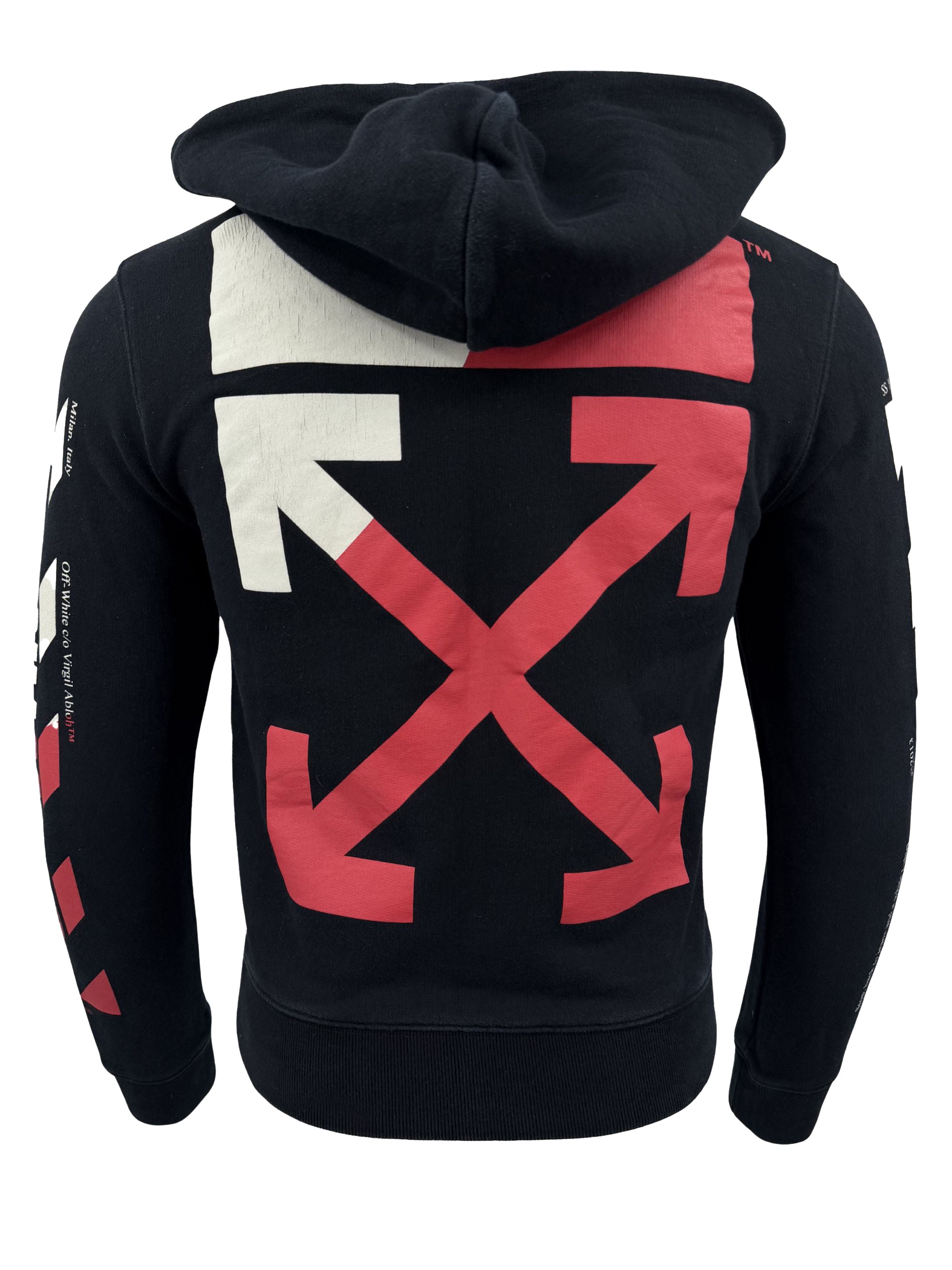 Off-White Diagonal Split Logo Hoodie