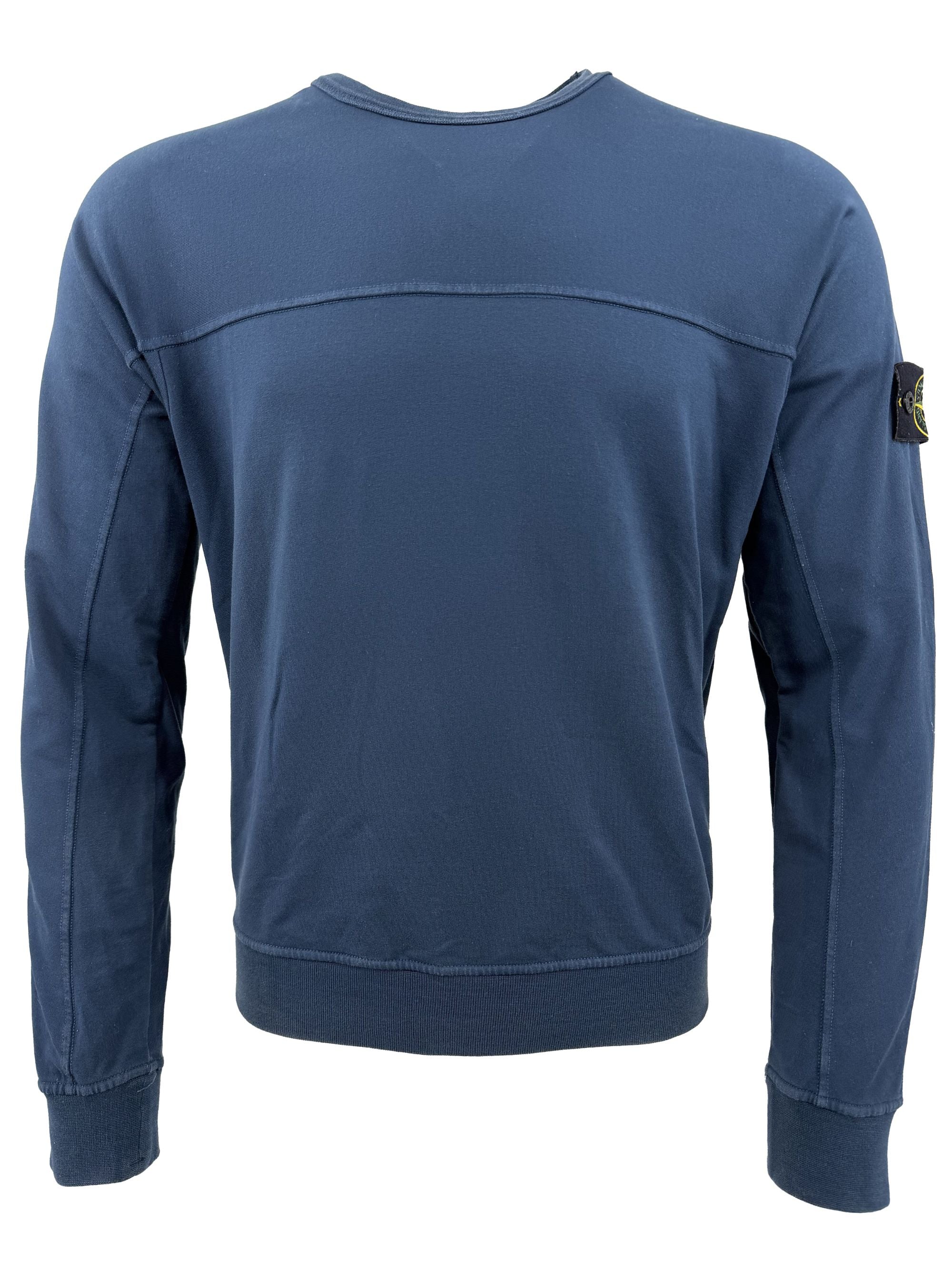 Stone Island Badge Sweatshirt - Navy Stone Island