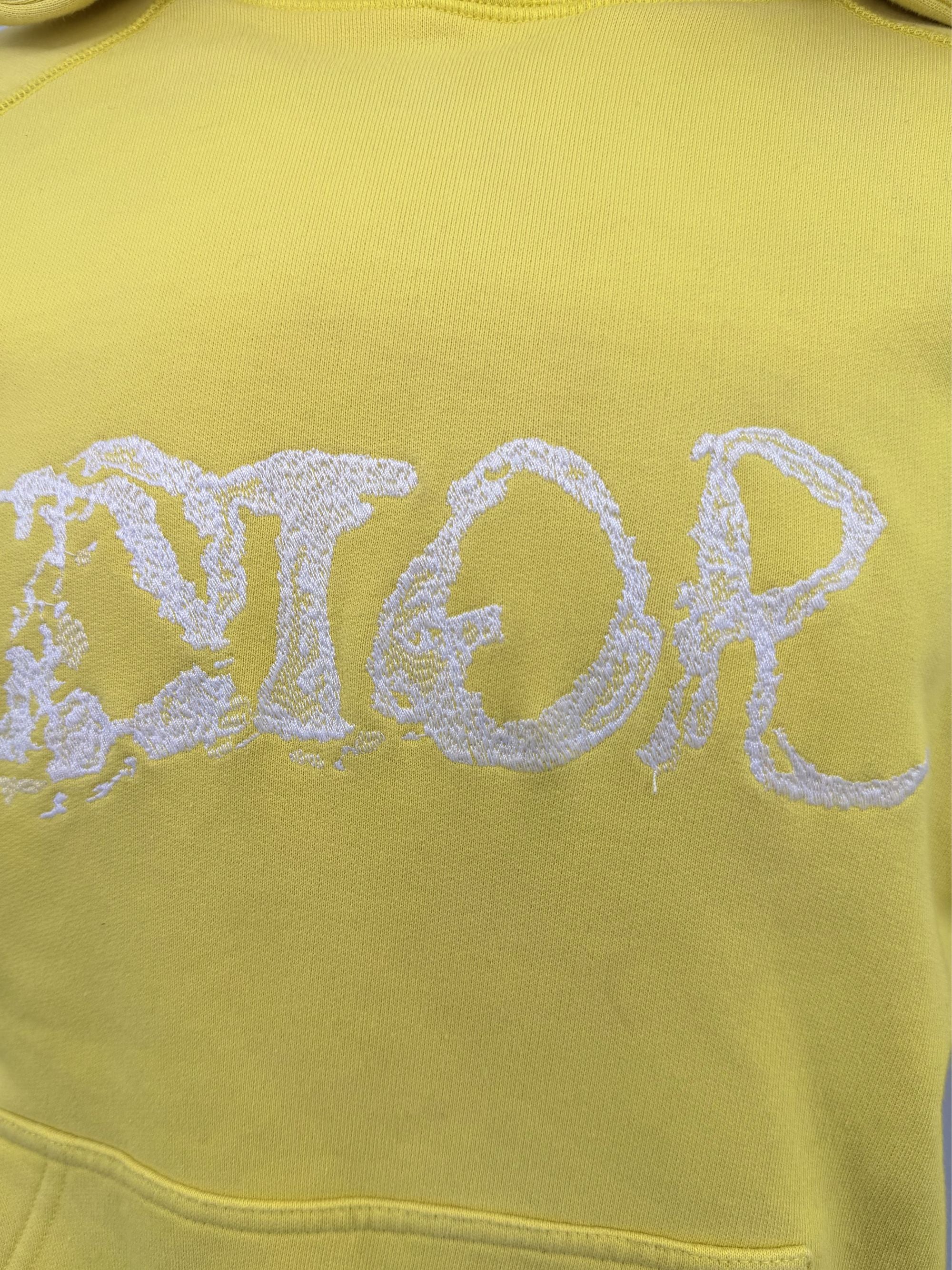 Dior X Peter Diog Logo Hoodie - Yellow