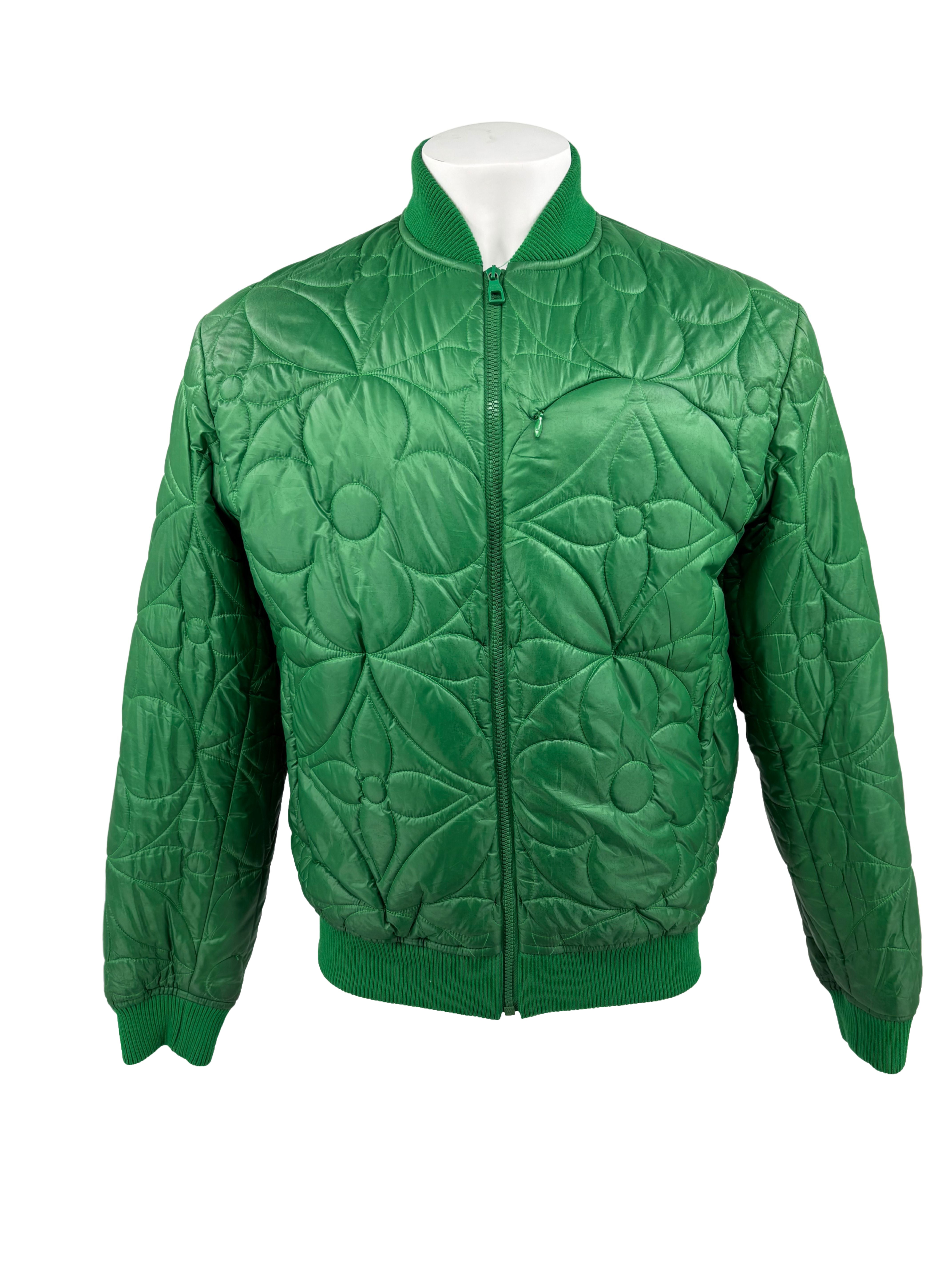 Louis Vuitton Monogram Puffer Jacket - Green