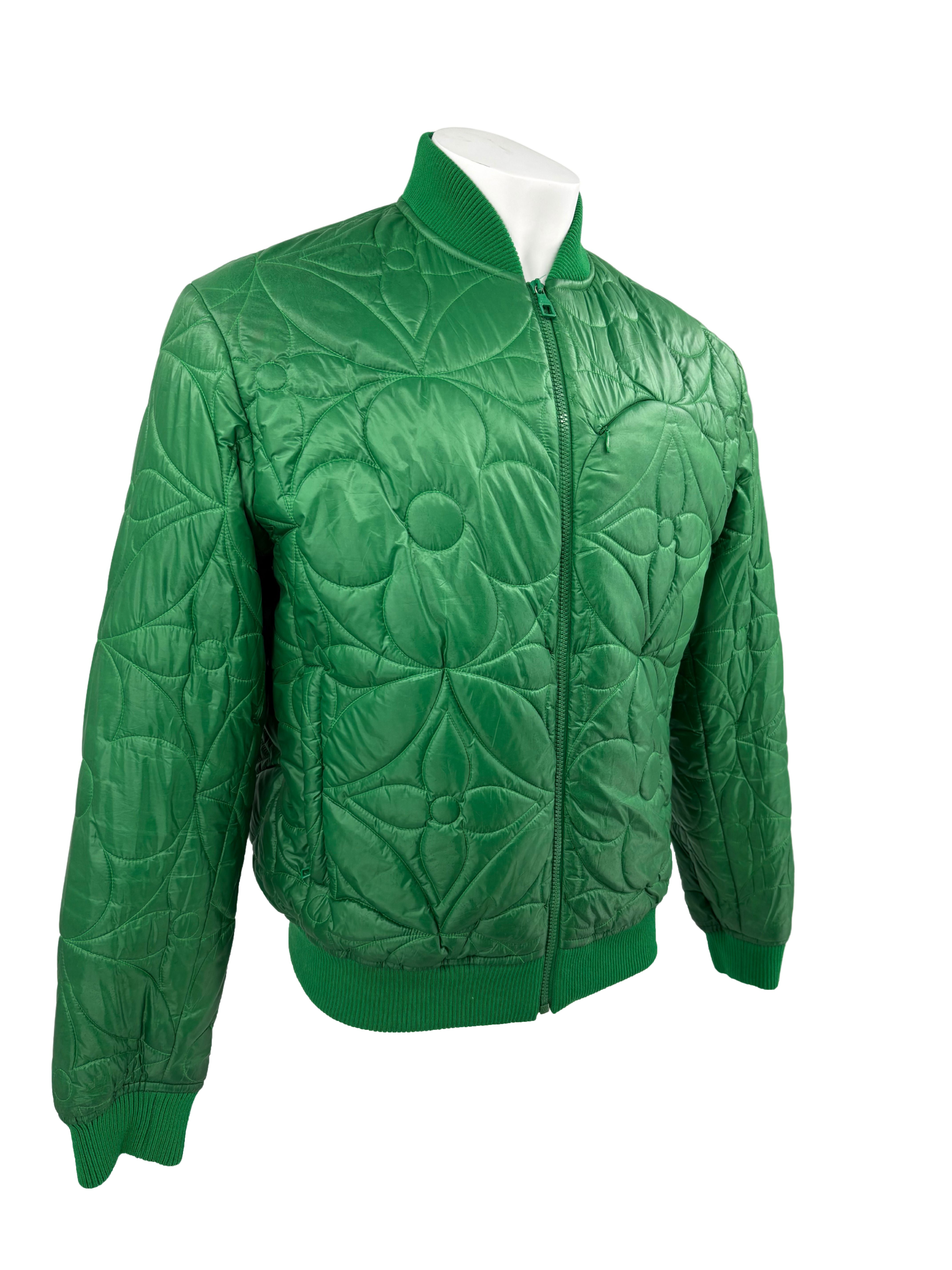 Louis Vuitton Monogram Puffer Jacket - Green
