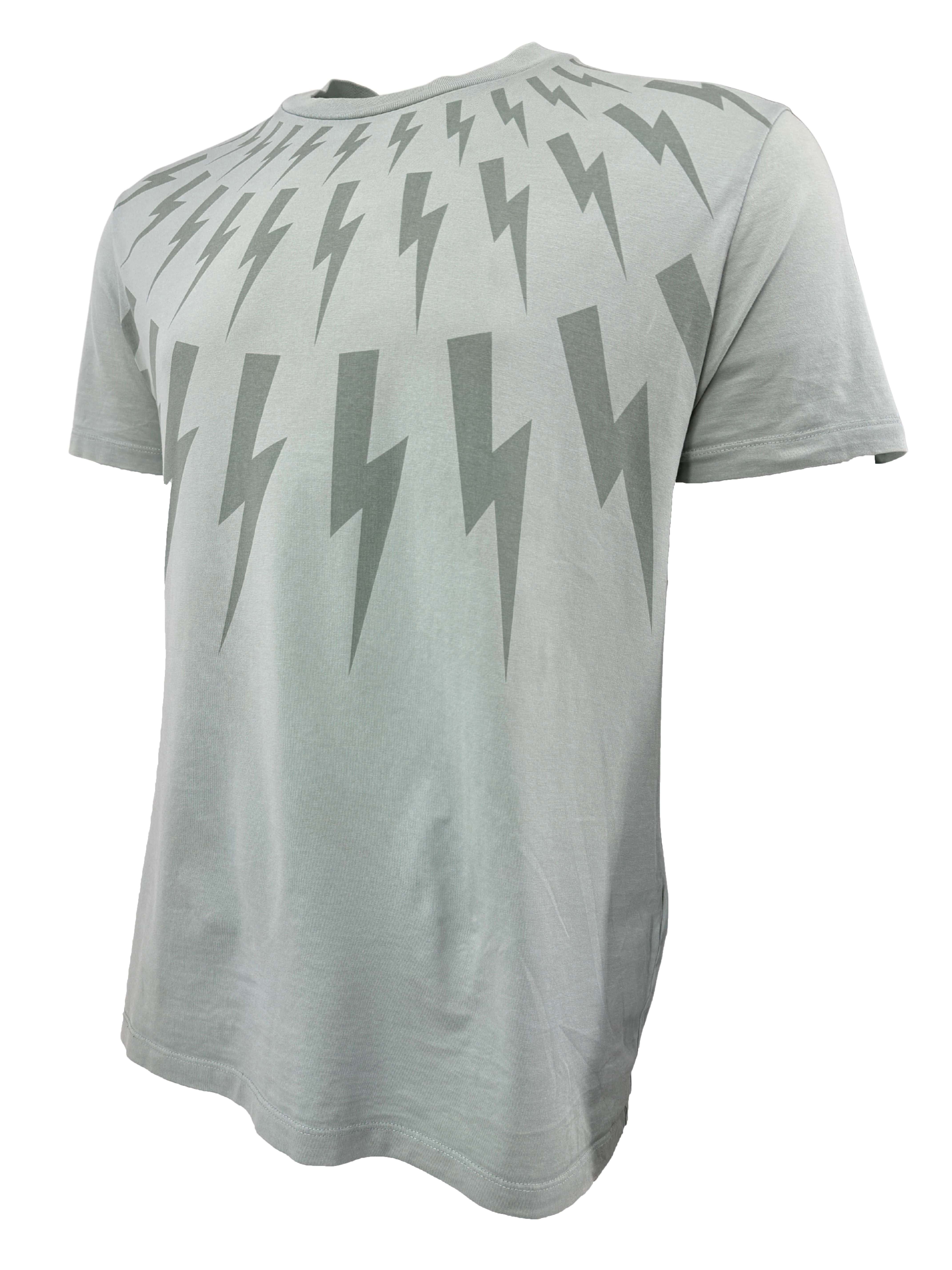 Neil Barrett Lightning Bolt T-Shirt - Sage Green Neil Barrett