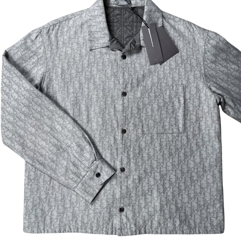 Dior Padded Lining Oblique Overshirt - Grey