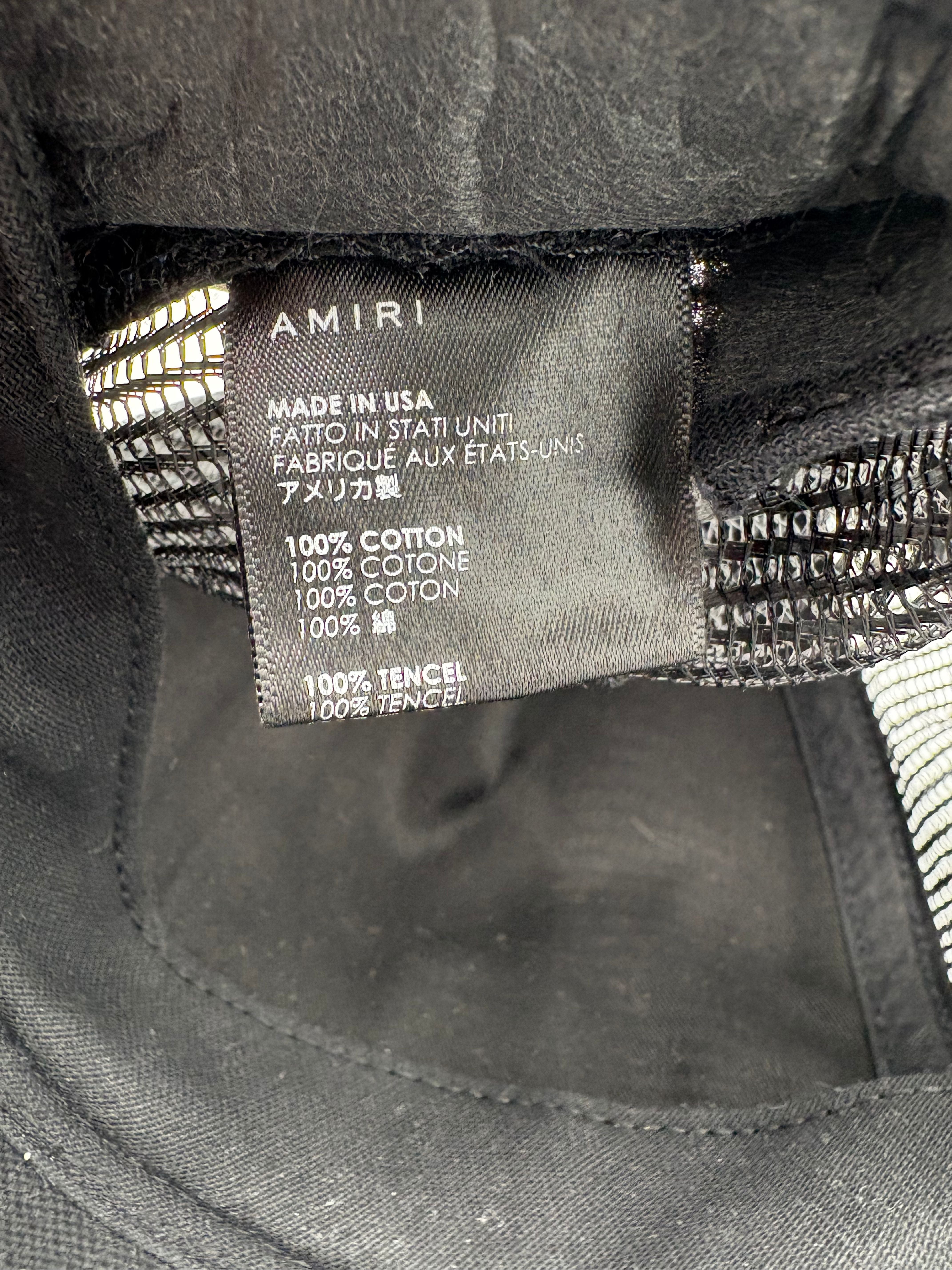 Amiri Core Logo Trucker Cap - Black Amiri