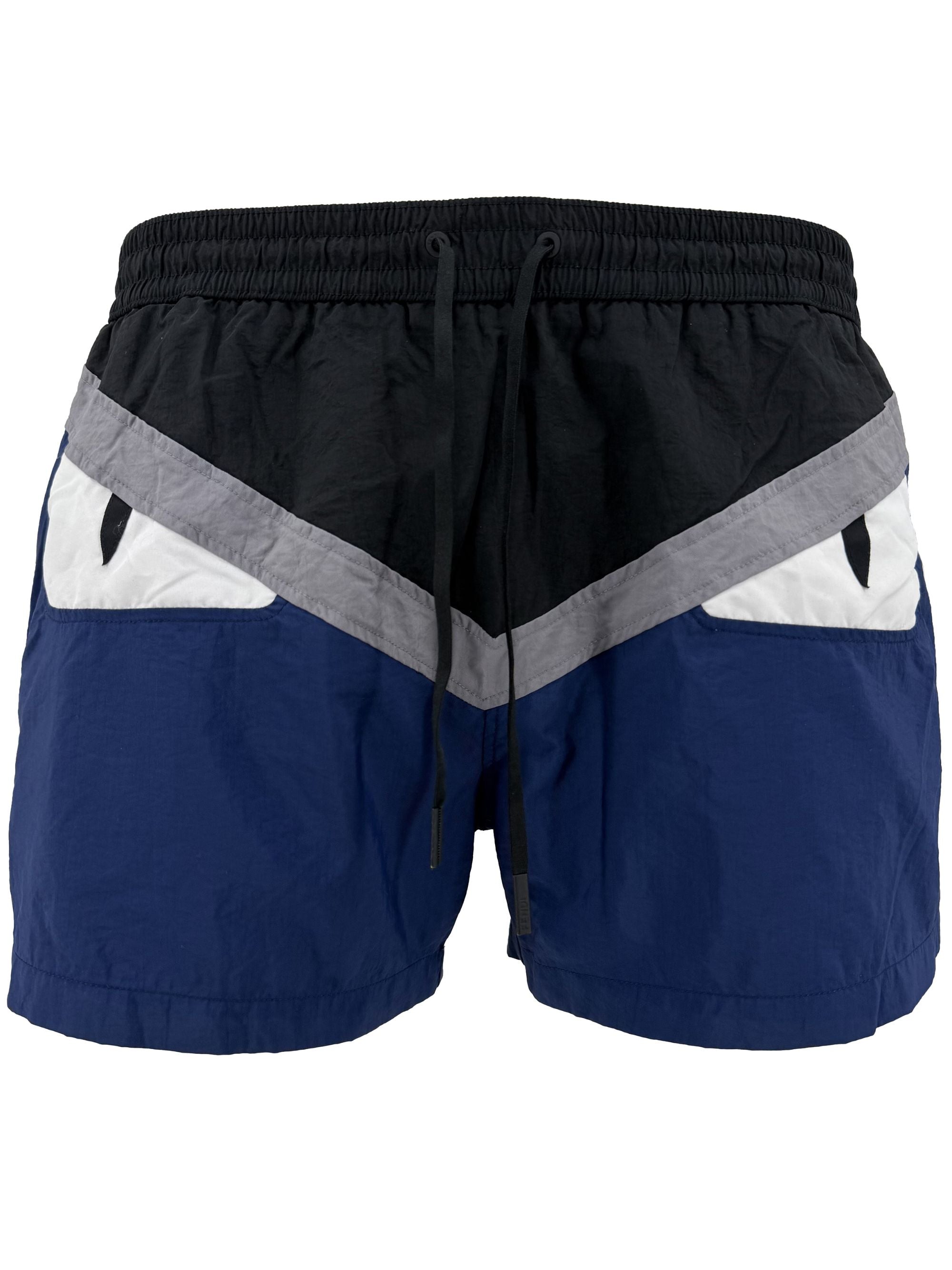Fendi Eyes Swim Shorts - Navy Fendi