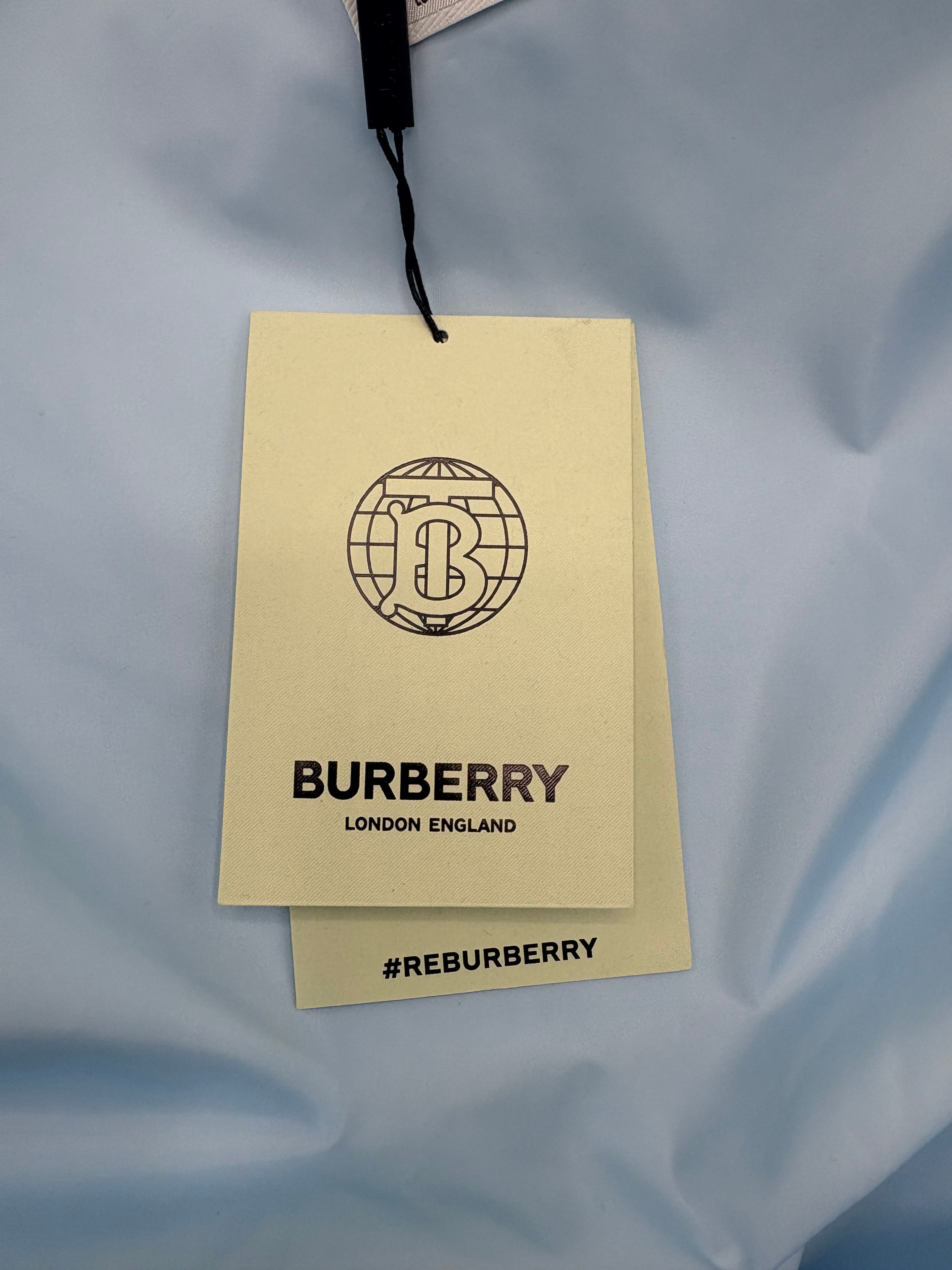Burberry English Rose Taffeta Jacket - Baby Blue (Unused) Burberry