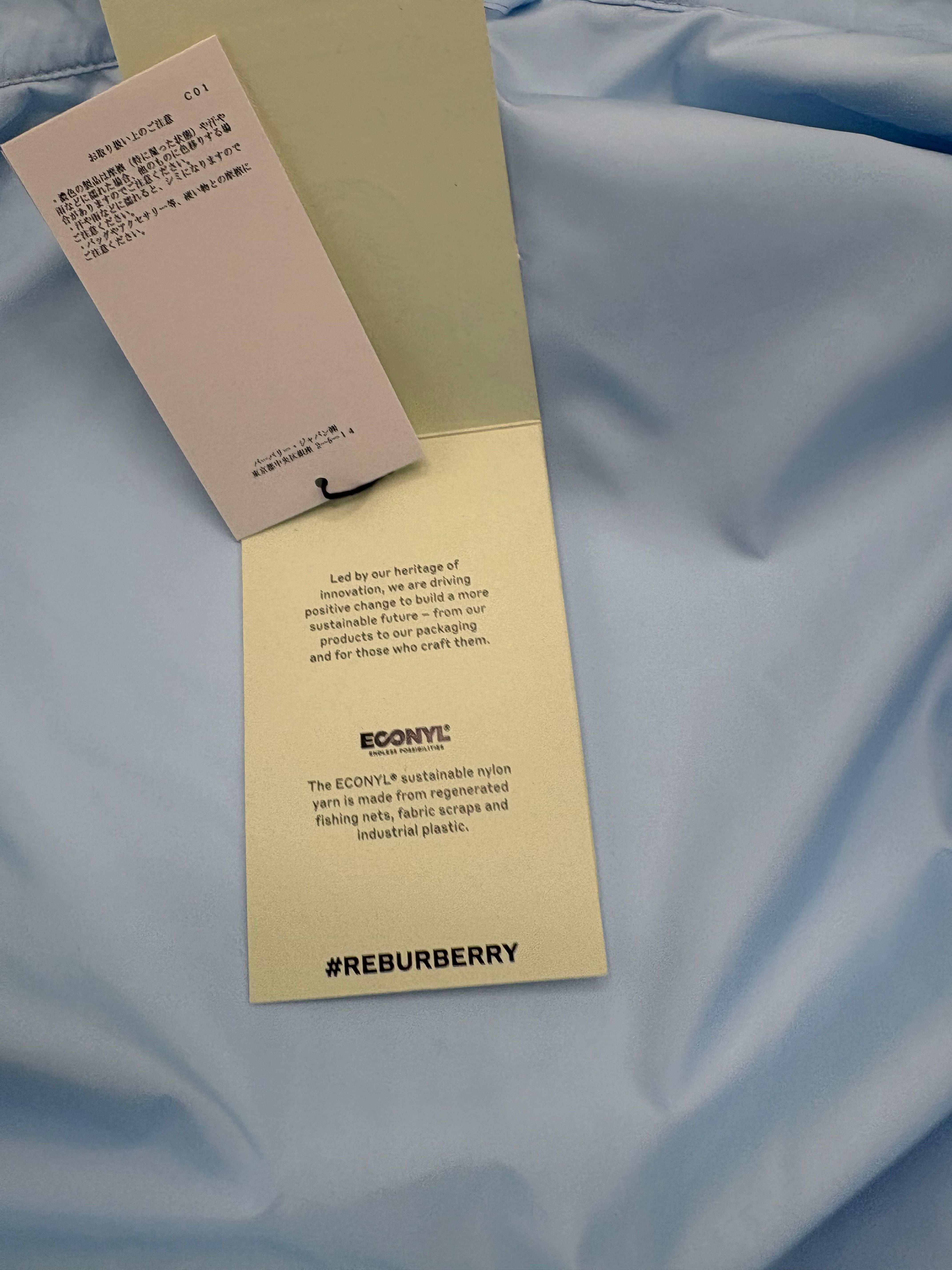 Burberry English Rose Taffeta Jacket - Baby Blue (Unused) Burberry