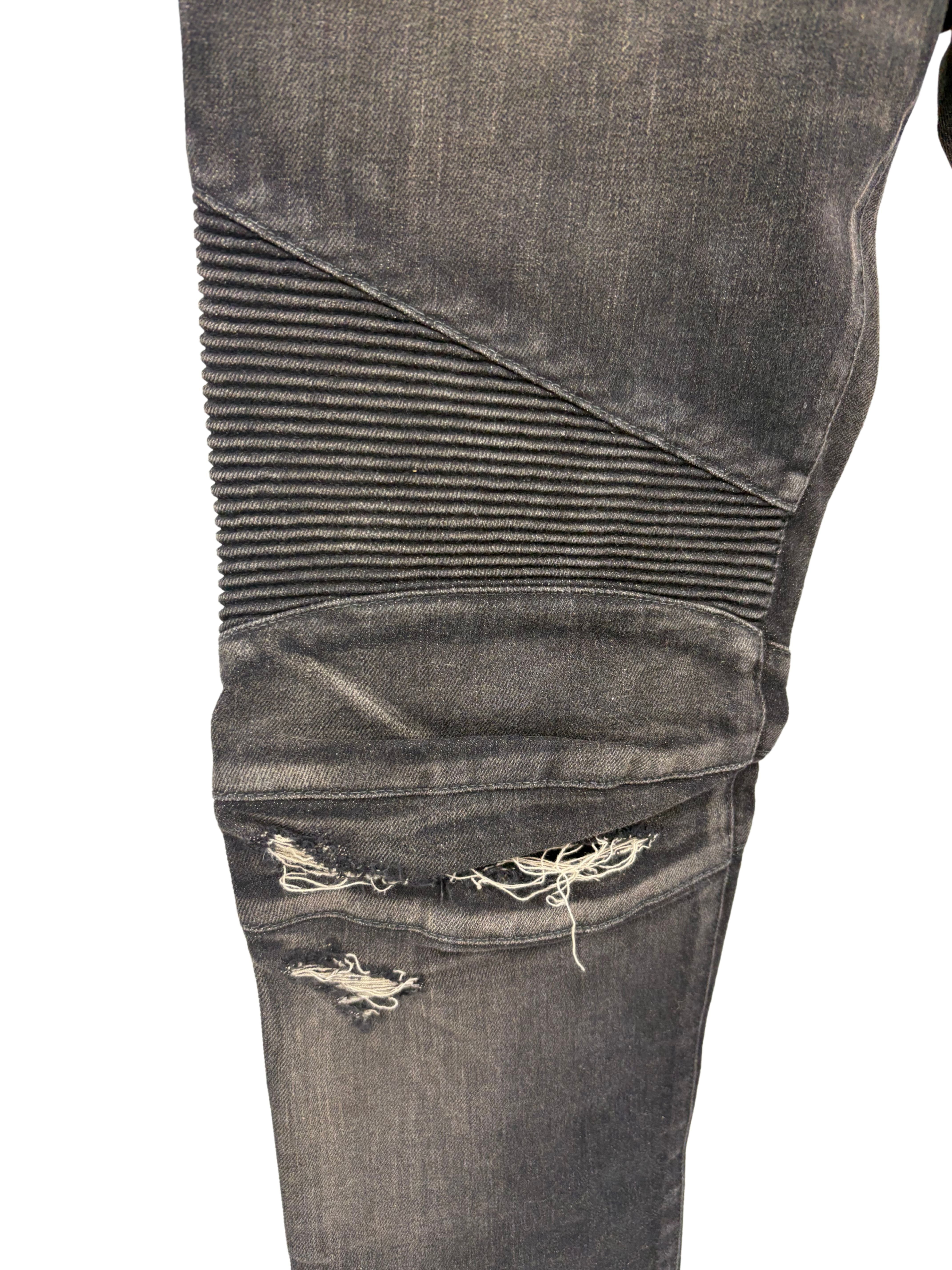 Balmain Biker Jeans - Black