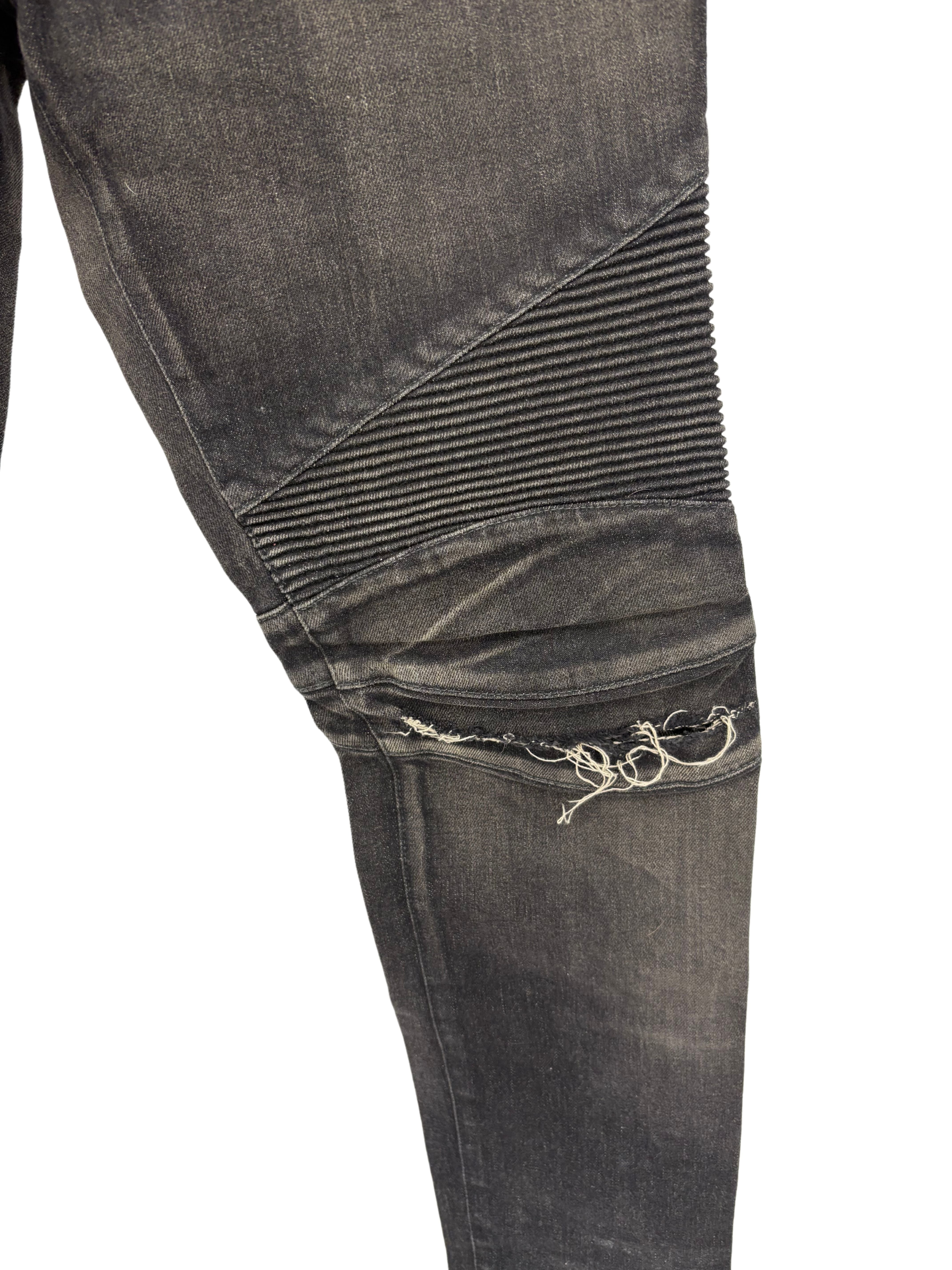 Balmain Biker Jeans - Black