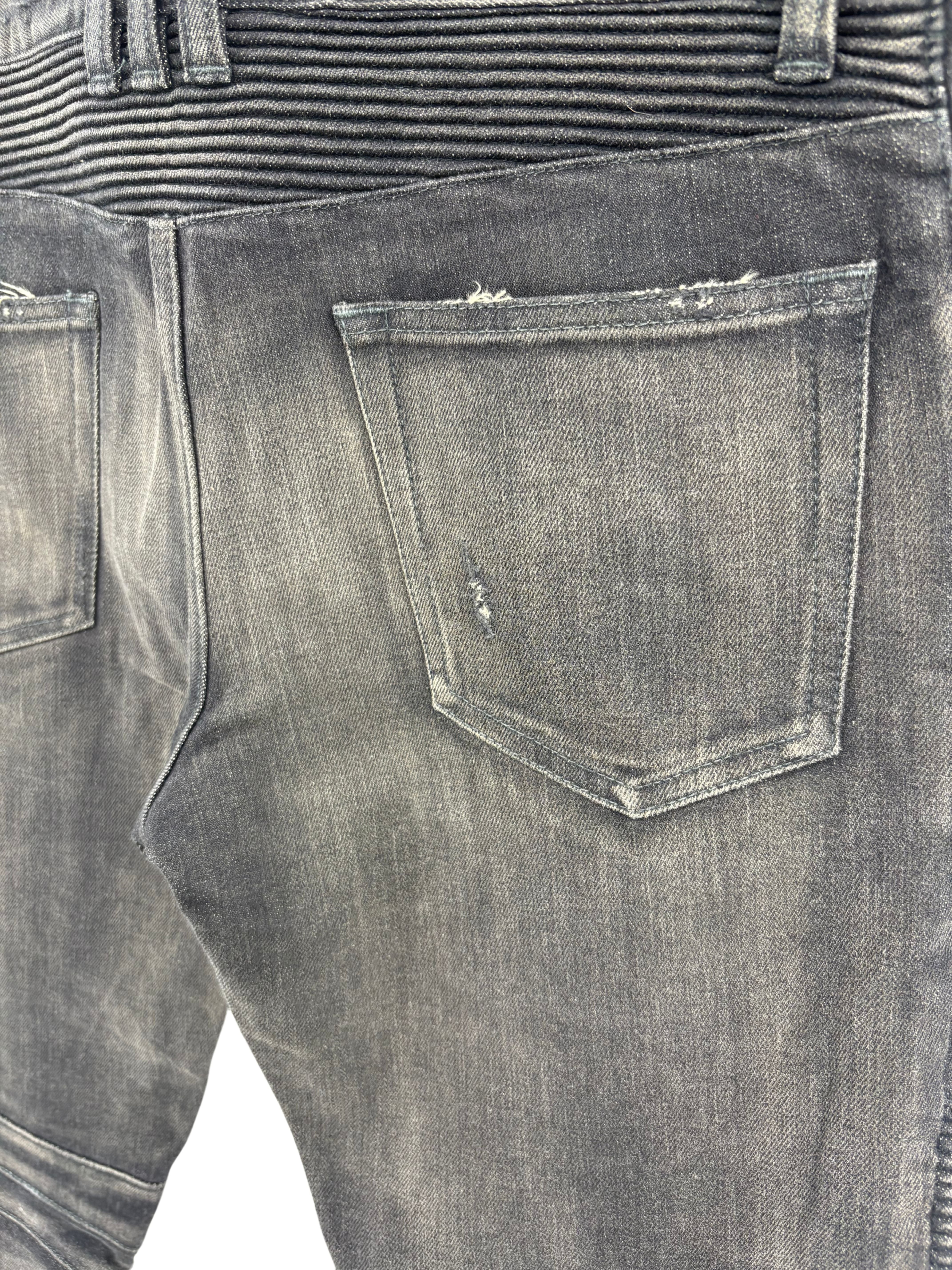 Balmain Biker Jeans - Black