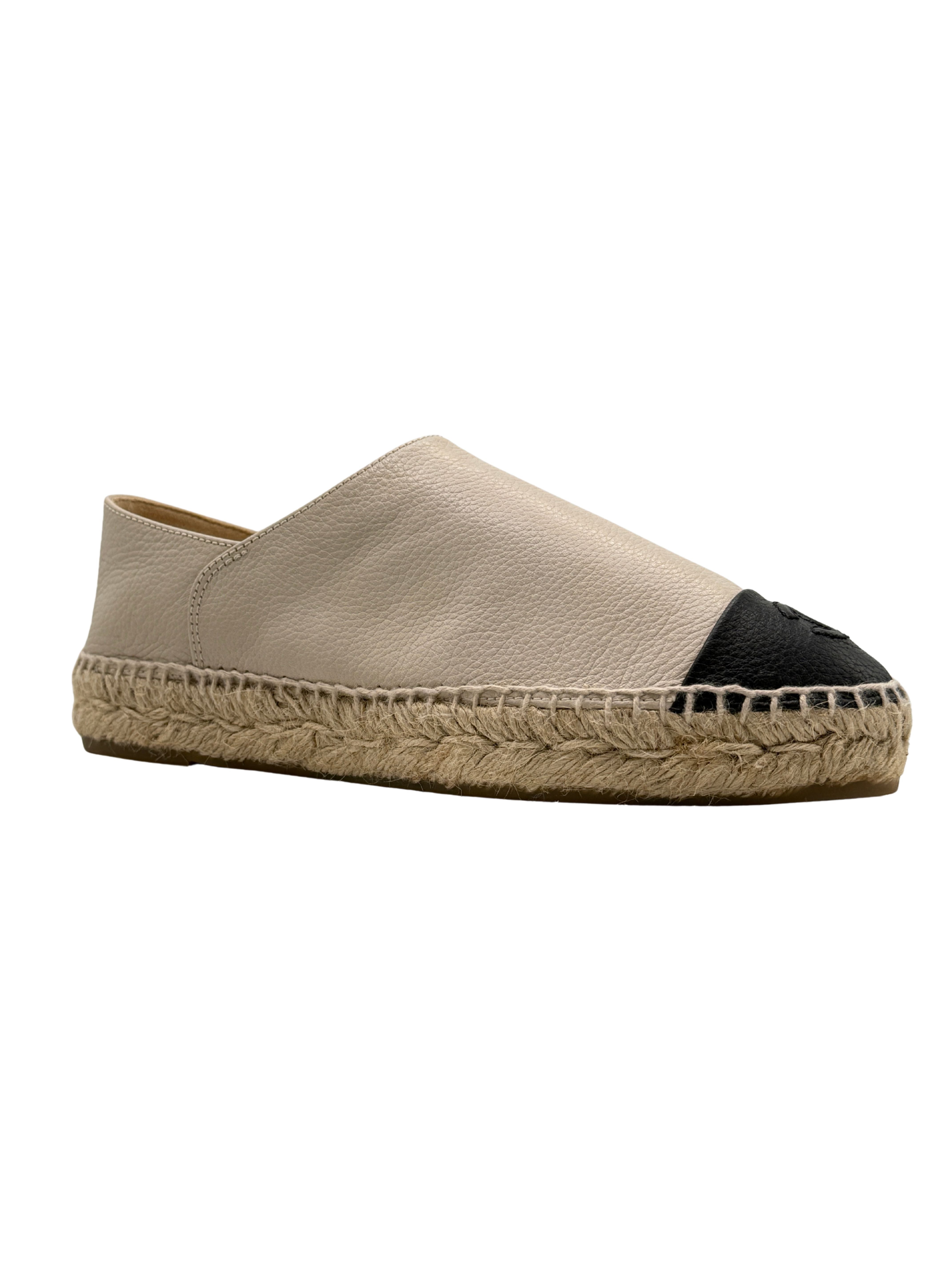 Chanel CC Cap Toe Espadrilles - Beige (Unused)