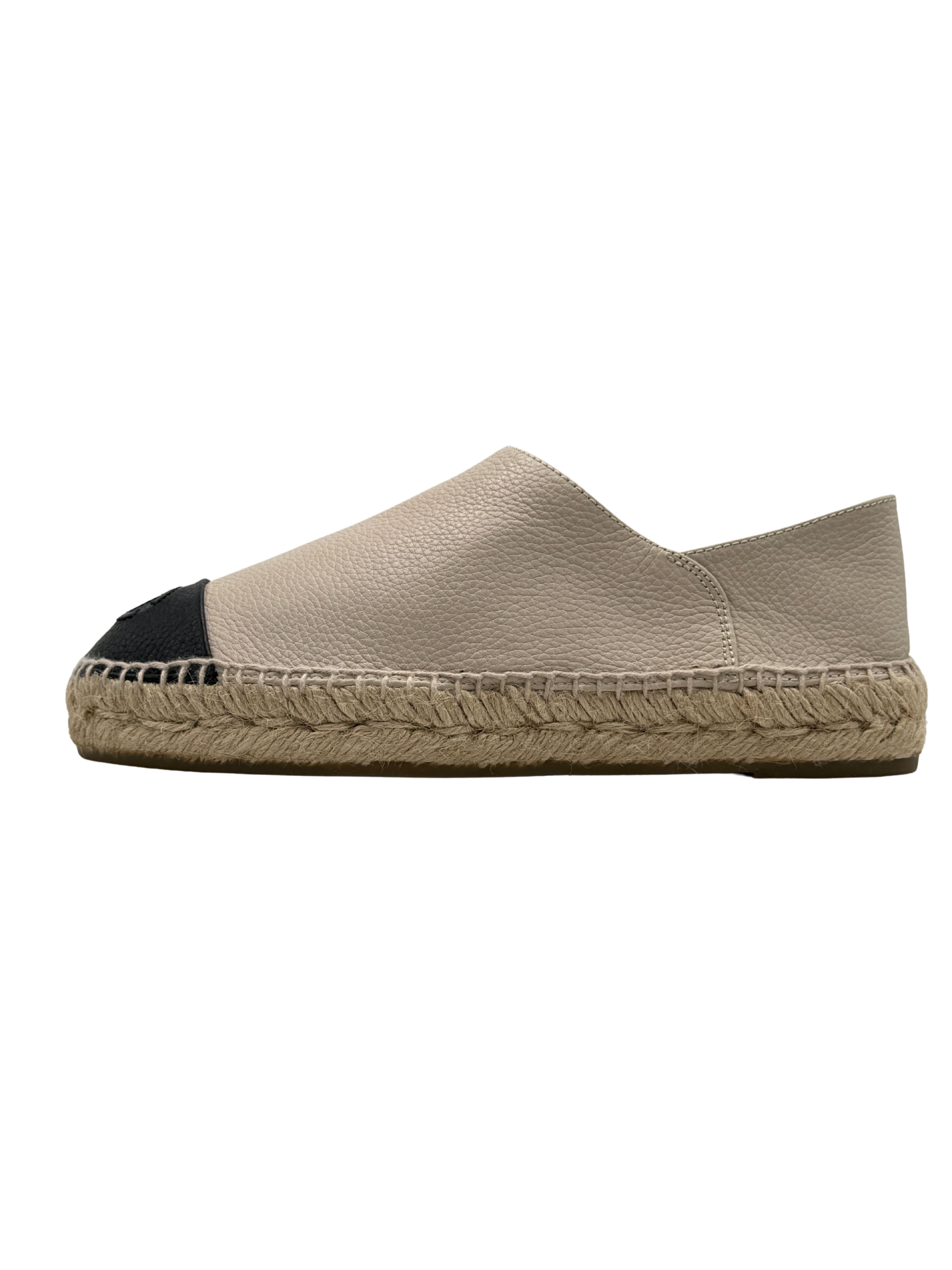 Chanel CC Cap Toe Espadrilles - Beige (Unused)