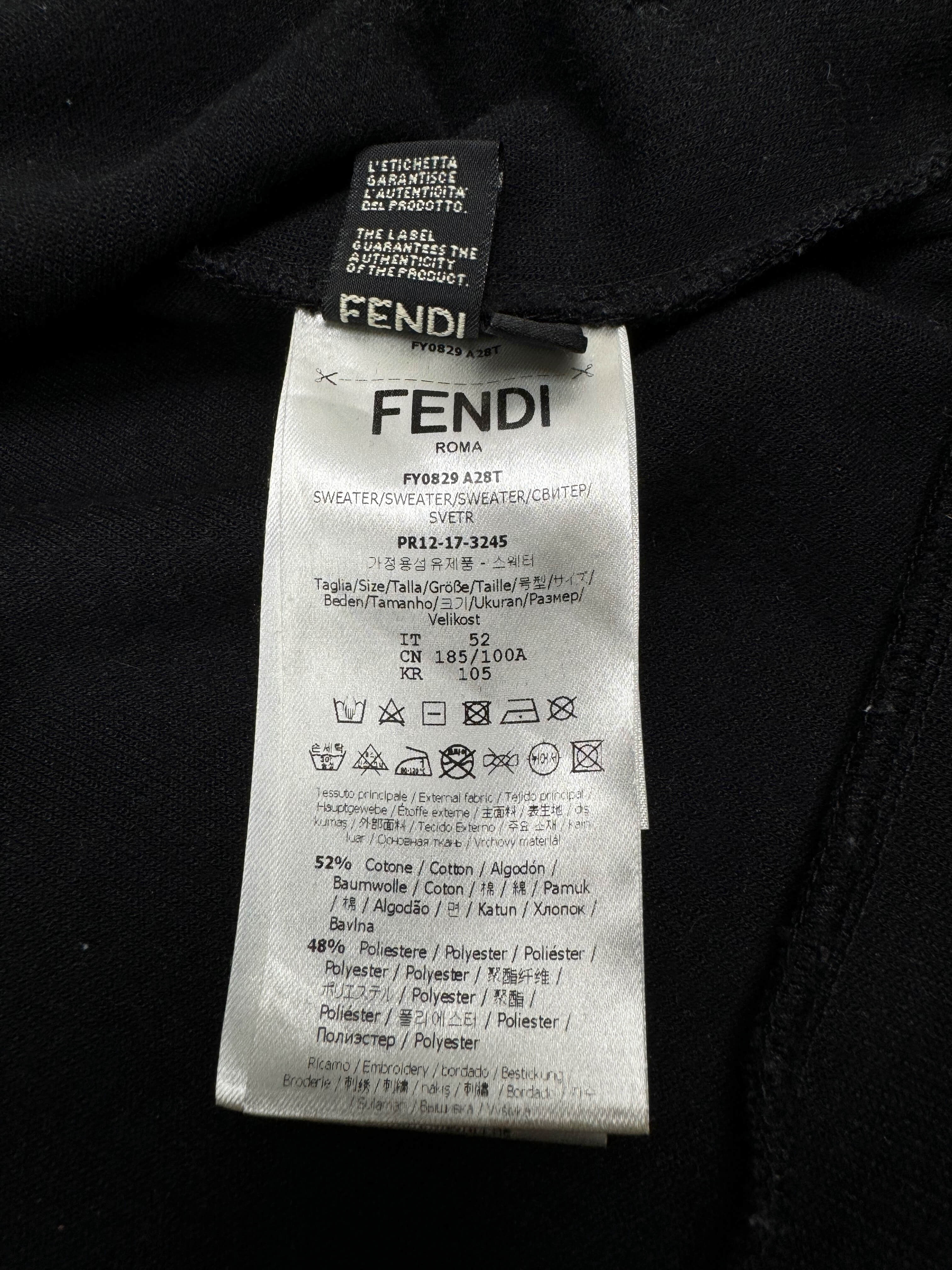 Fendi Classic Eyes Sweatshirt - Black Fendi