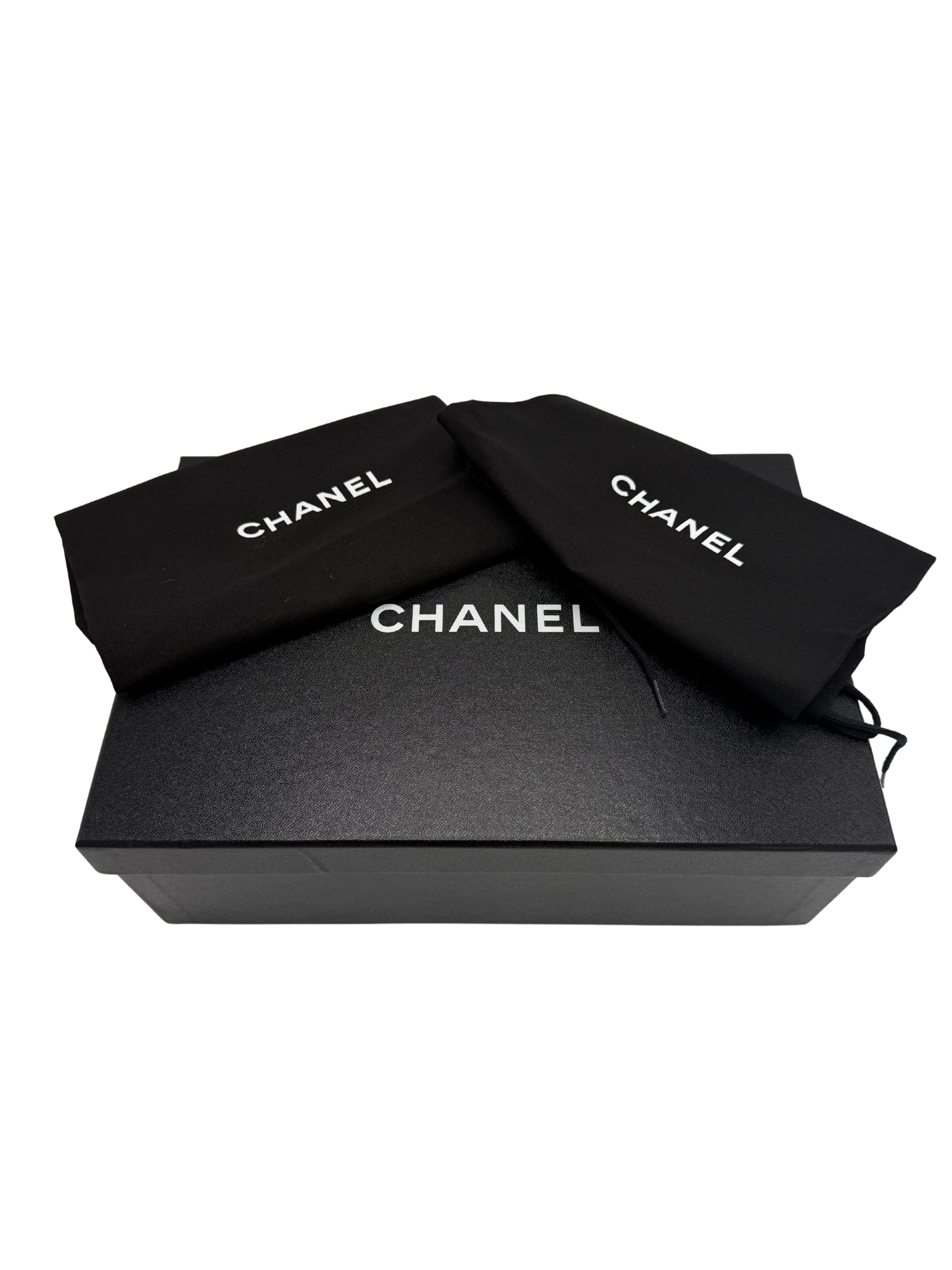 Chanel CC Cap Toe Espadrilles - Beige (Unused)