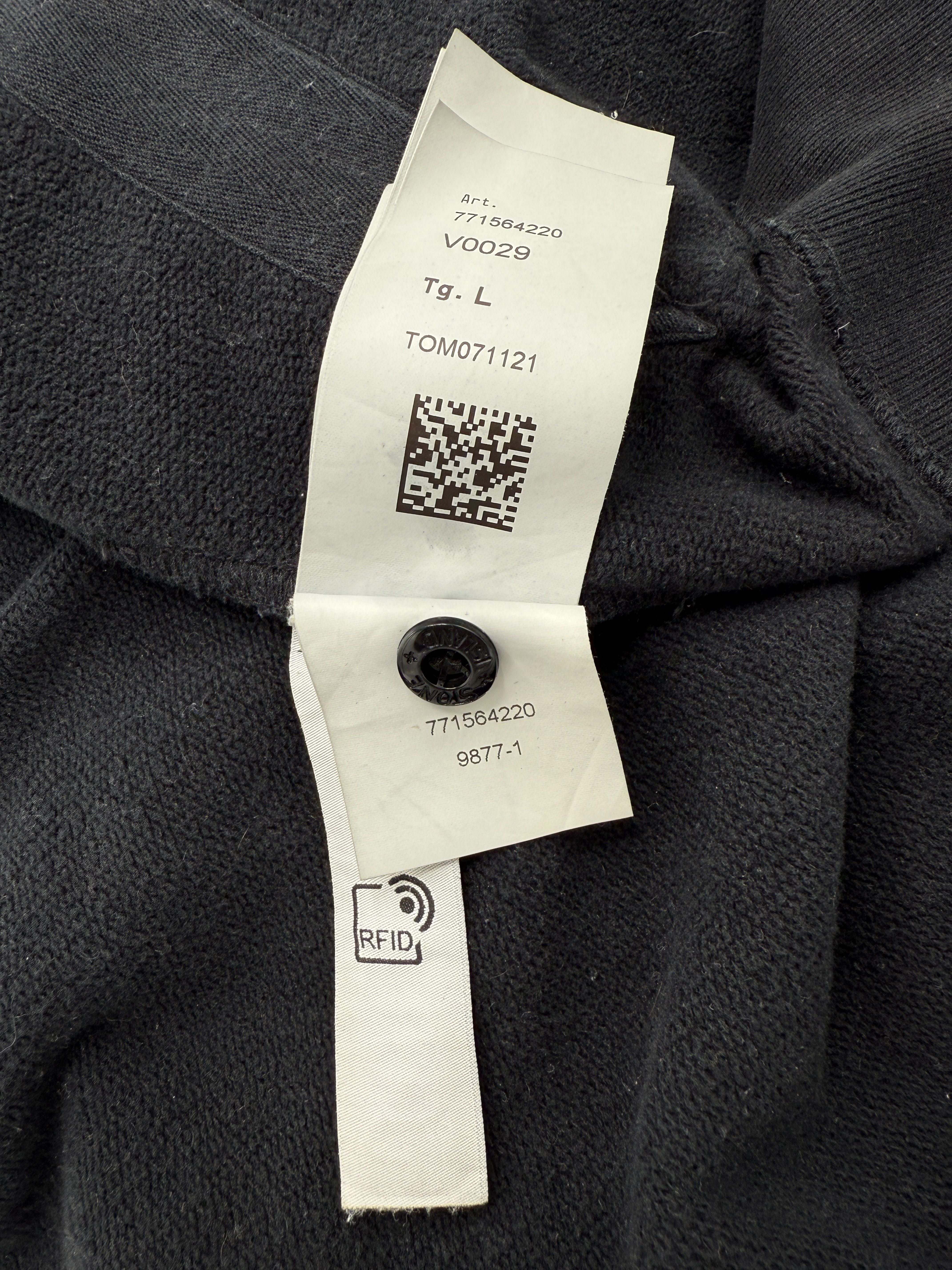 Stone Island Light Fleece Zip Up Sweatshirt - Black Stone Island