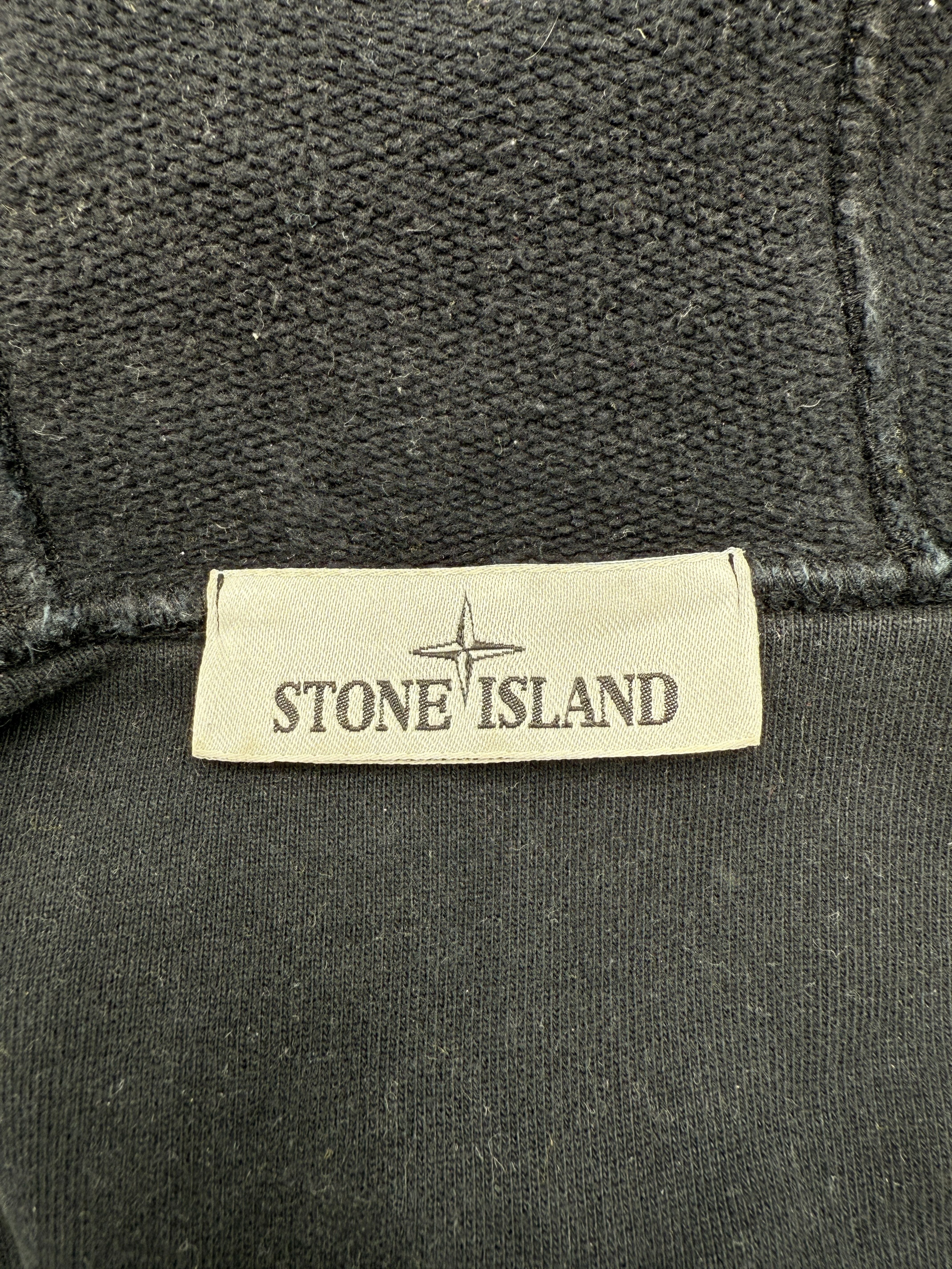 Stone Island Light Fleece Zip Up Sweatshirt - Black Stone Island