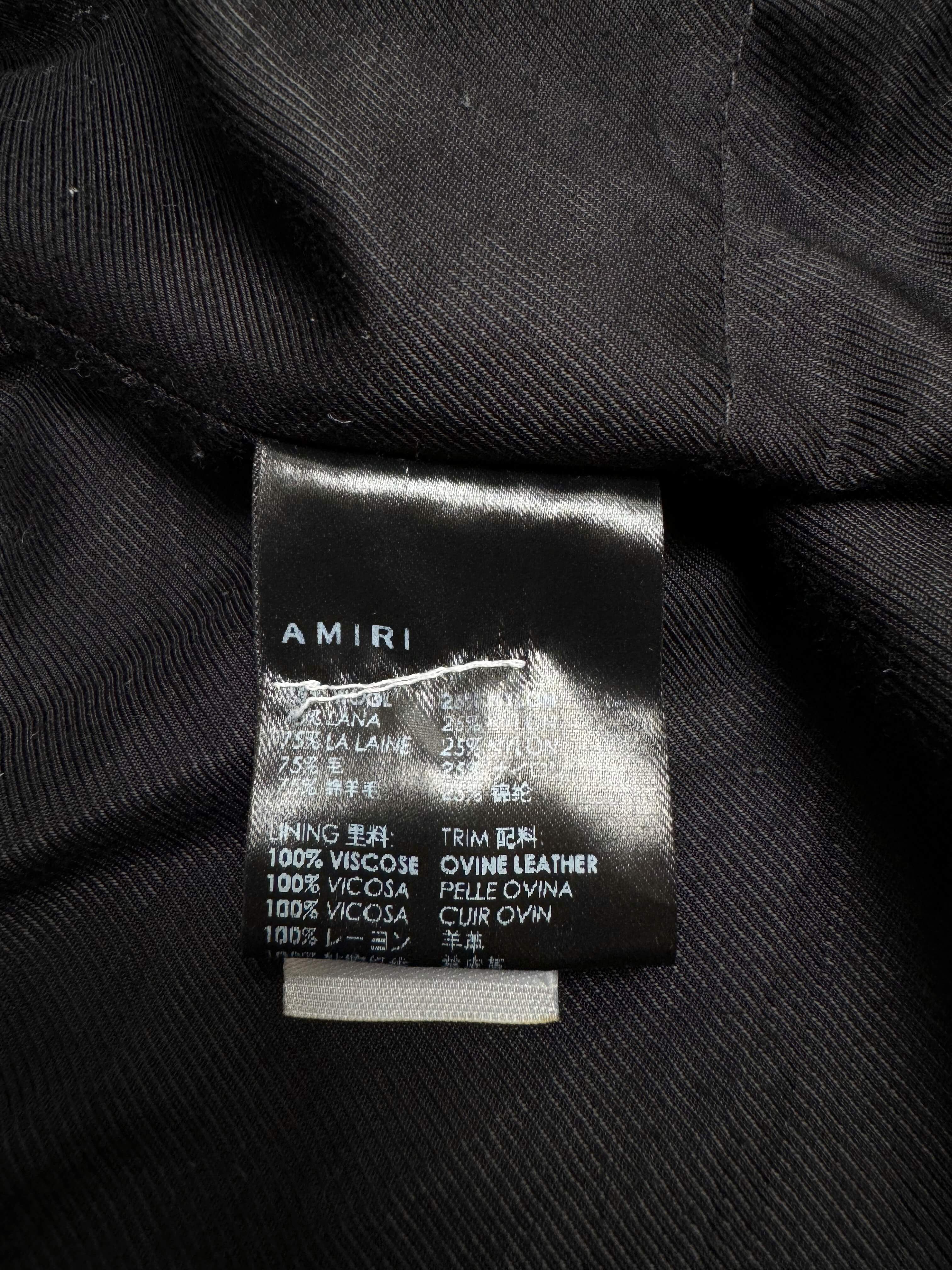 Amiri Bones Varsity Jacket – Blue Amiri