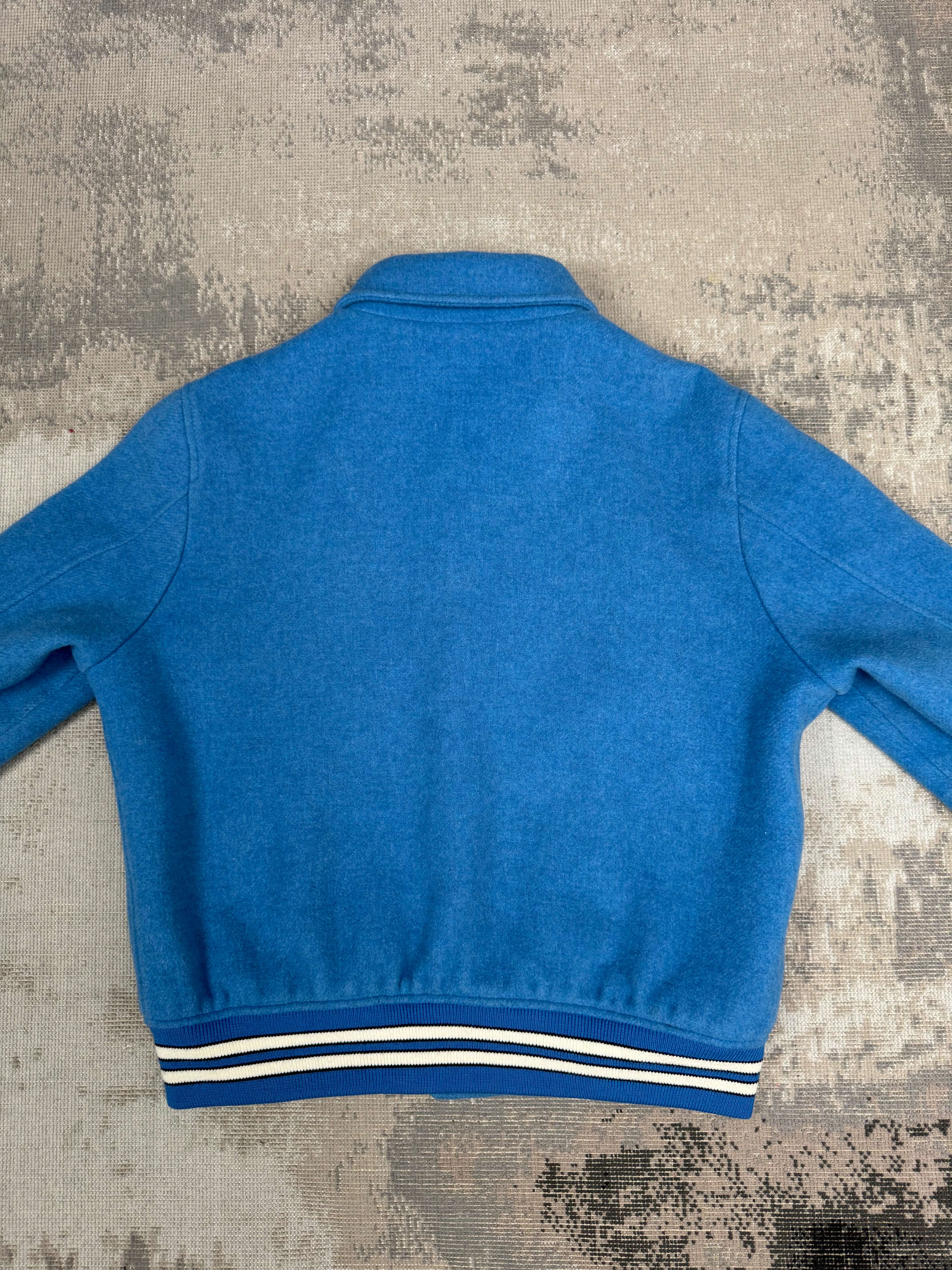 Amiri Bones Varsity Jacket – Blue Amiri